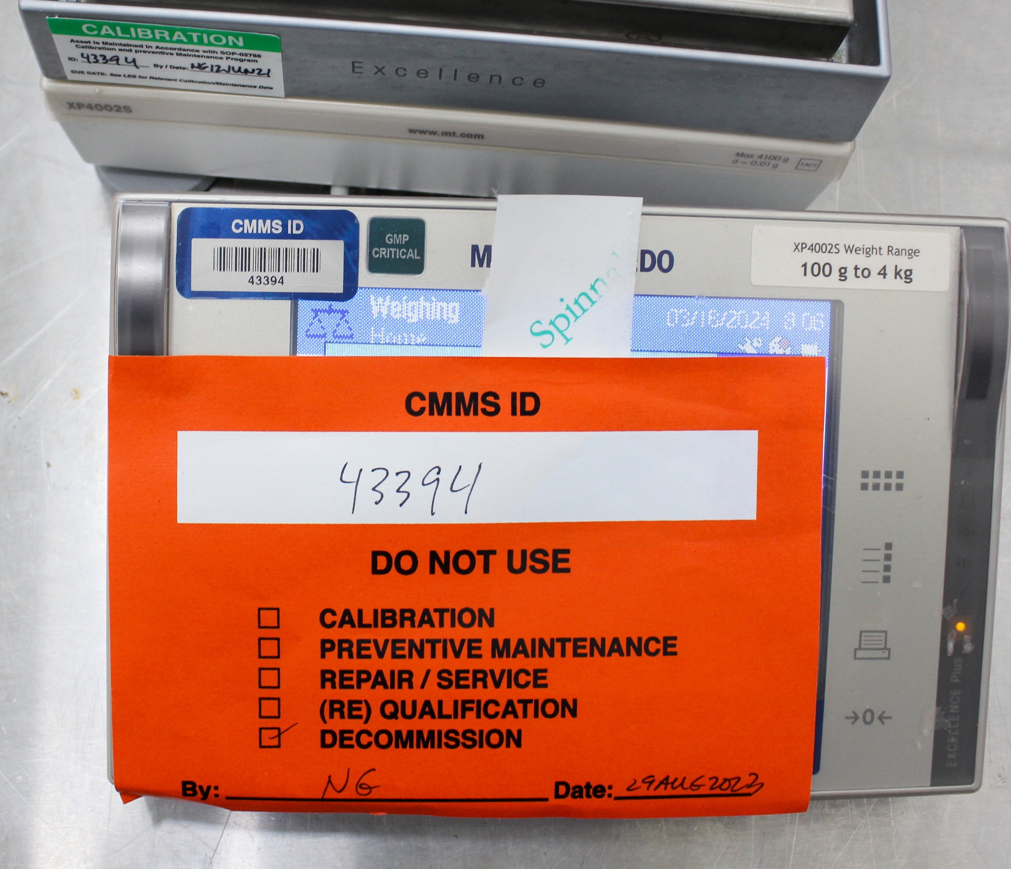 Mettler Toledo XP4002S Precision Balance 4100g Capacity Detailed Functionality