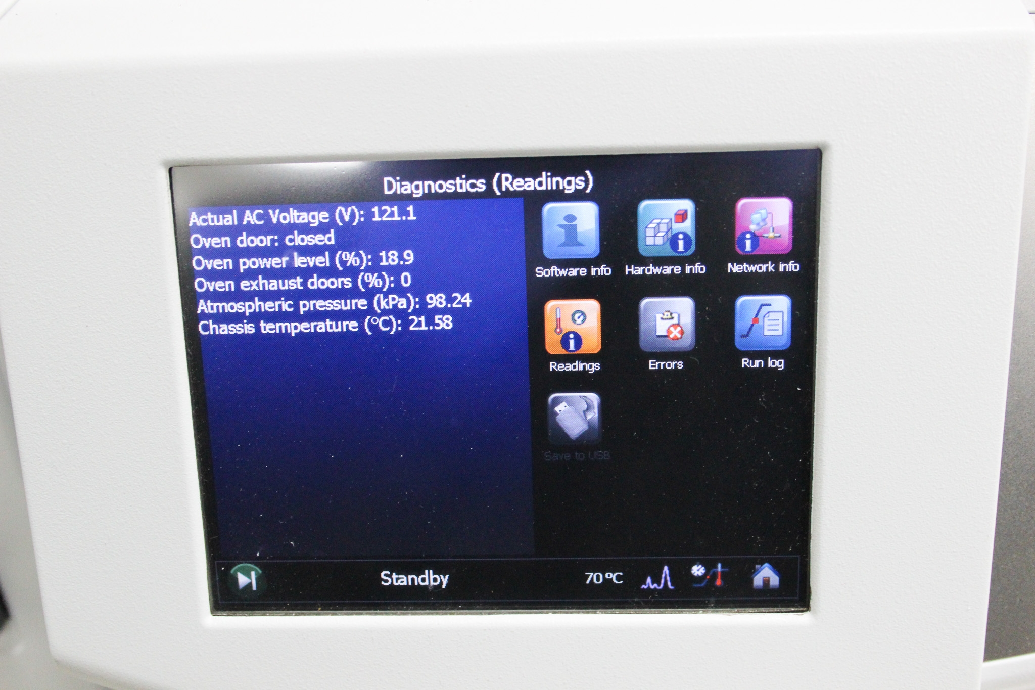 Thermo Trace 1310 GC System No Module 450C Range Touchscreen Interface