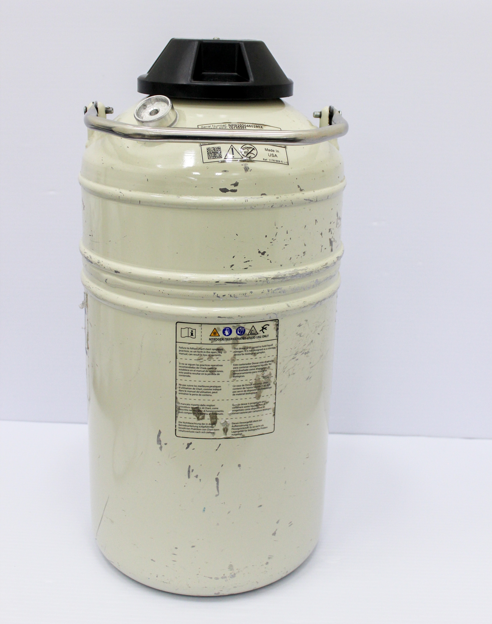 Chart MVE Lab10 Cryogenic Dewar 10L Liquid Nitrogen Storage Tank, Efficient LN2
