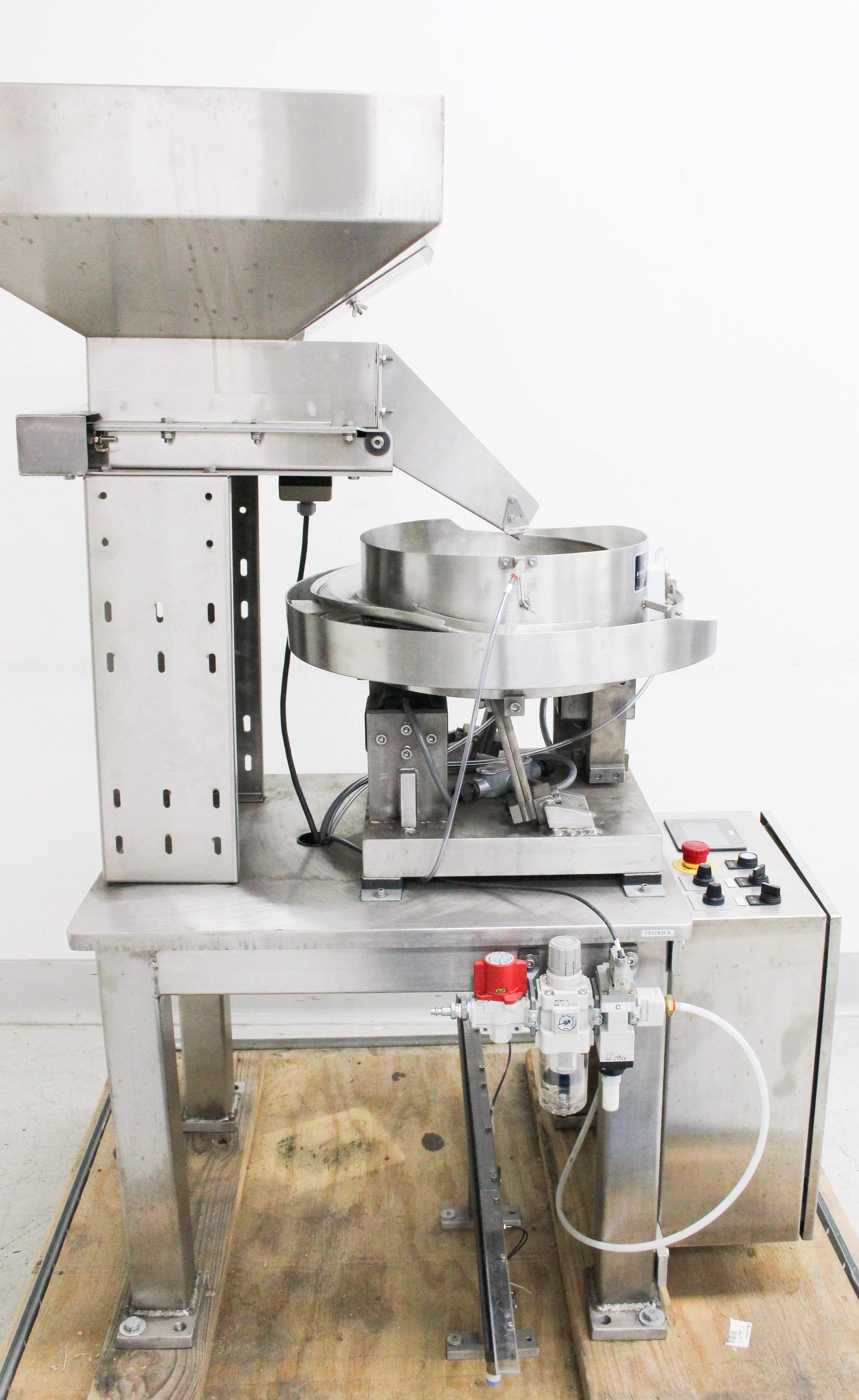 R-Tech 15-110AC-FC-B-H-CS Vibratory Bowl Feeder w Hopper 1000+ Units/Min