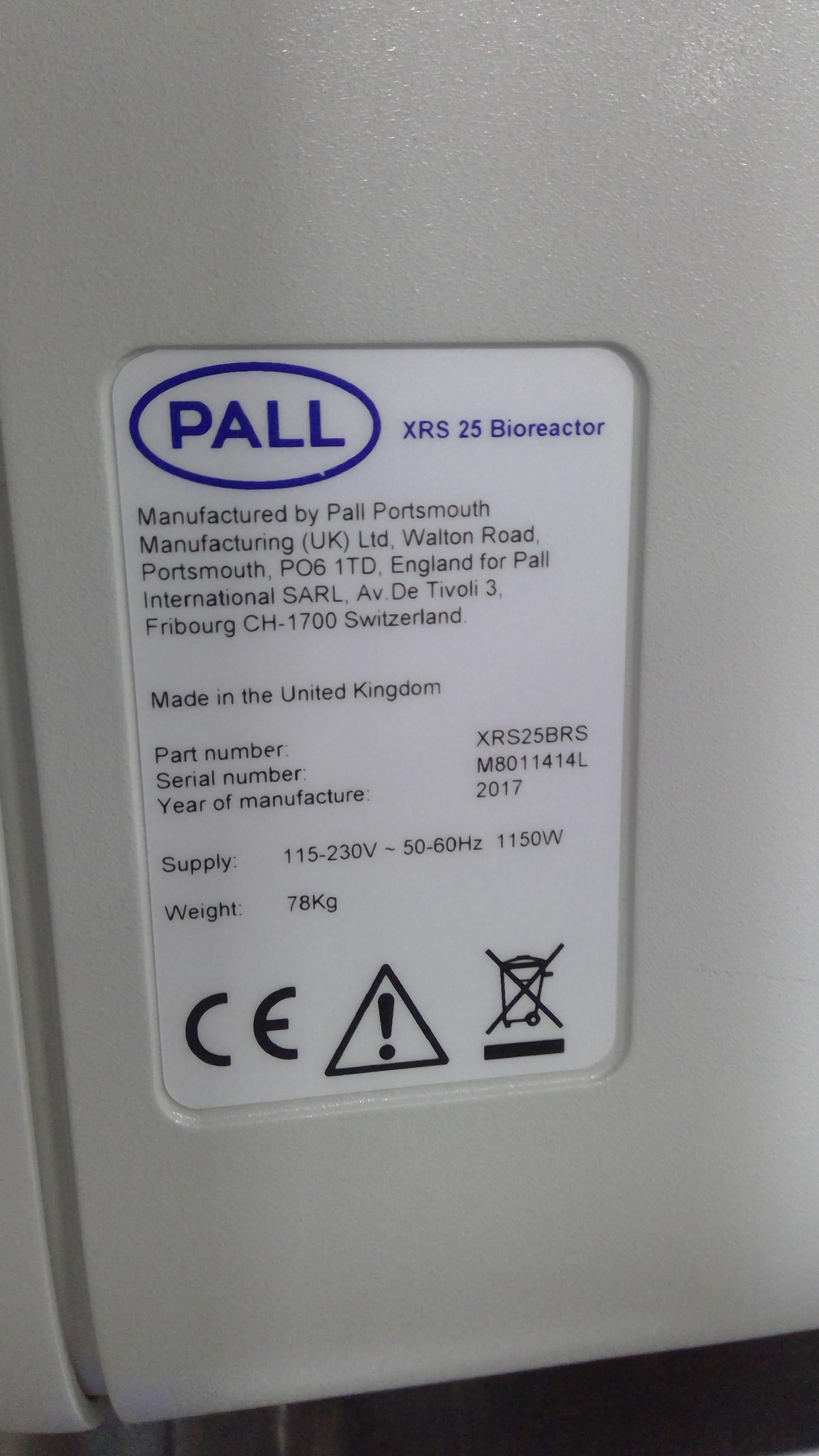 Pall XRS25BRS Bioreactor mPath Controller Turn-Key 2-25L Use Included ...