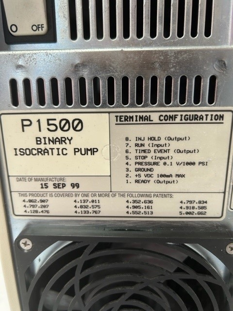 Thermo P1500 Binary Isocratic Pump Two Solvent Option 230V 50/60Hz, AS-IS Sale