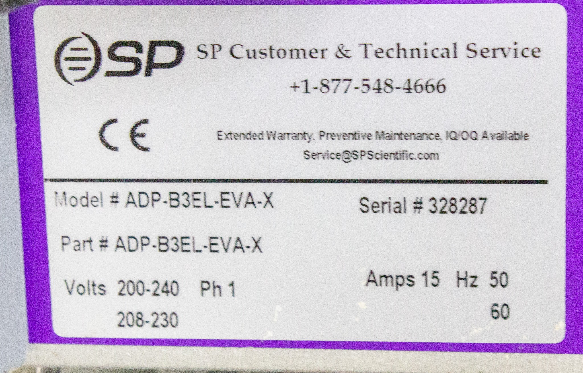 SP VirTis Advantage ProFreeze Dryer ADP-B3EL 3 Shelf Lyophilizer -85C 6L