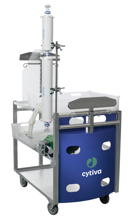 Cytiva ReadyKart Mini Fluid Processing Station with 3 Adjustable Shelves