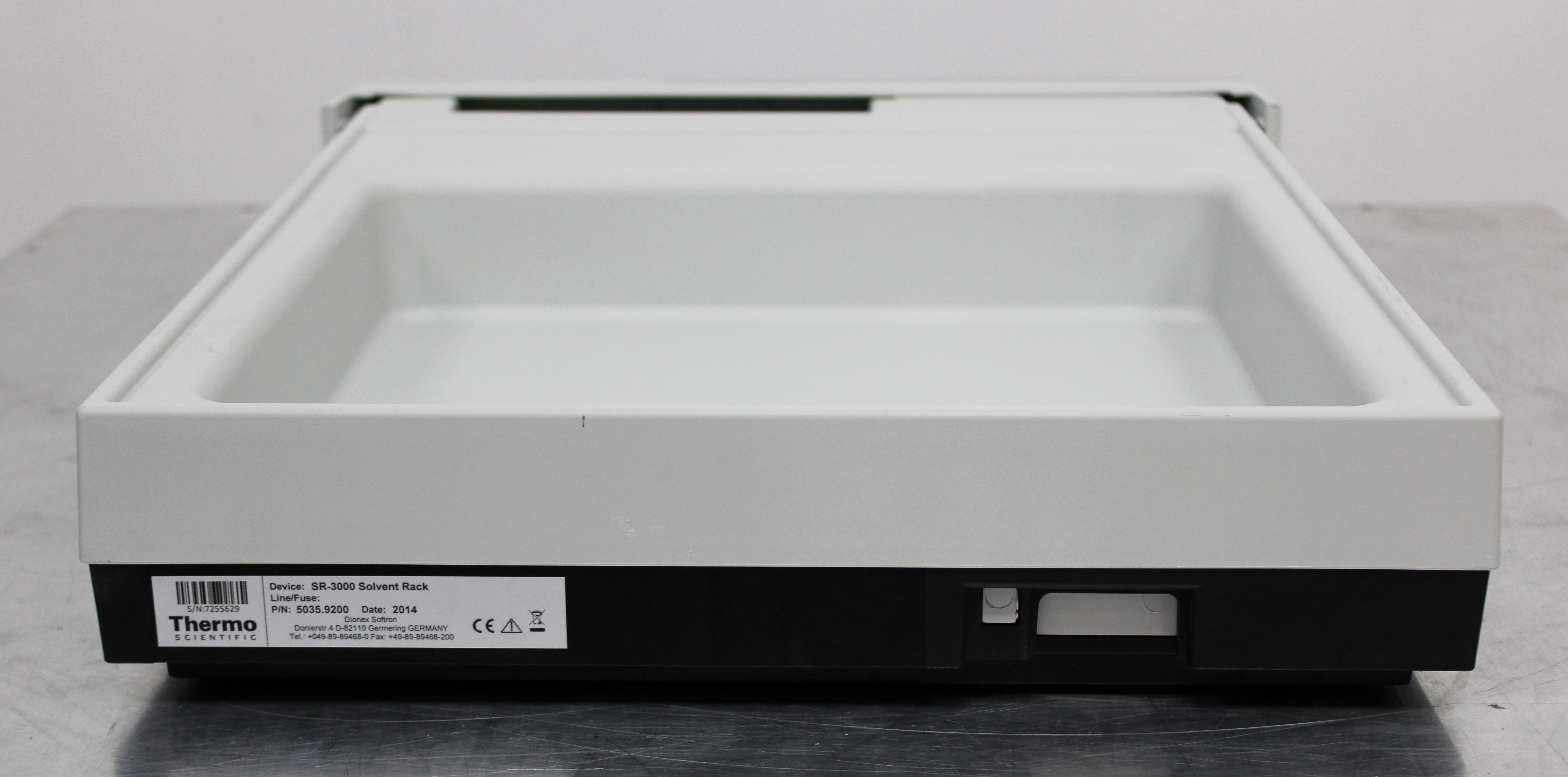 Thermo SR-3000 Solvent Rack 5035.9200 HPLC Lab Storage 30V Nine Bottle