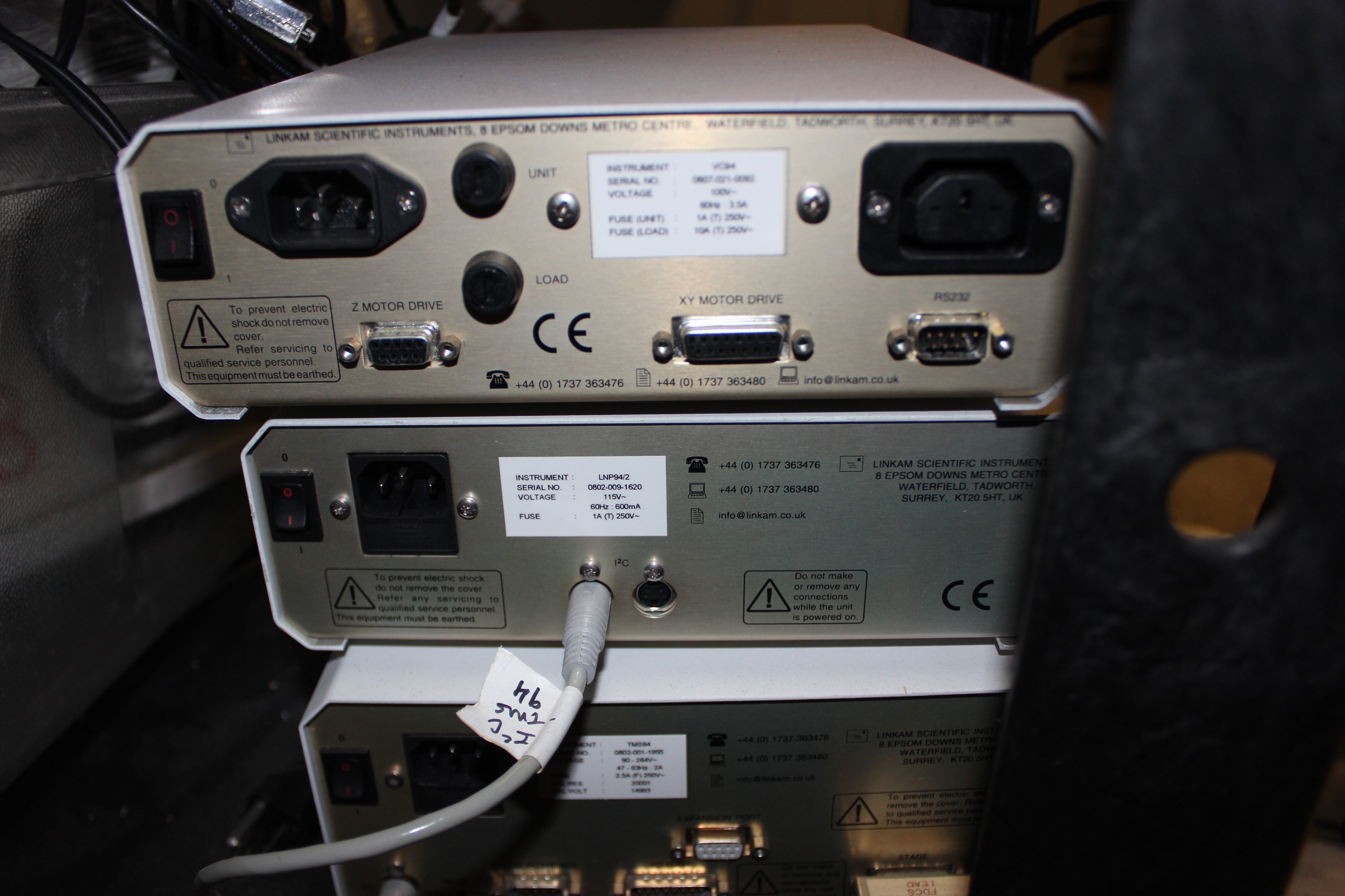 Linkam VC94 LNP94/2 TMS94 Controller Chiller 120V Used Minor Defects