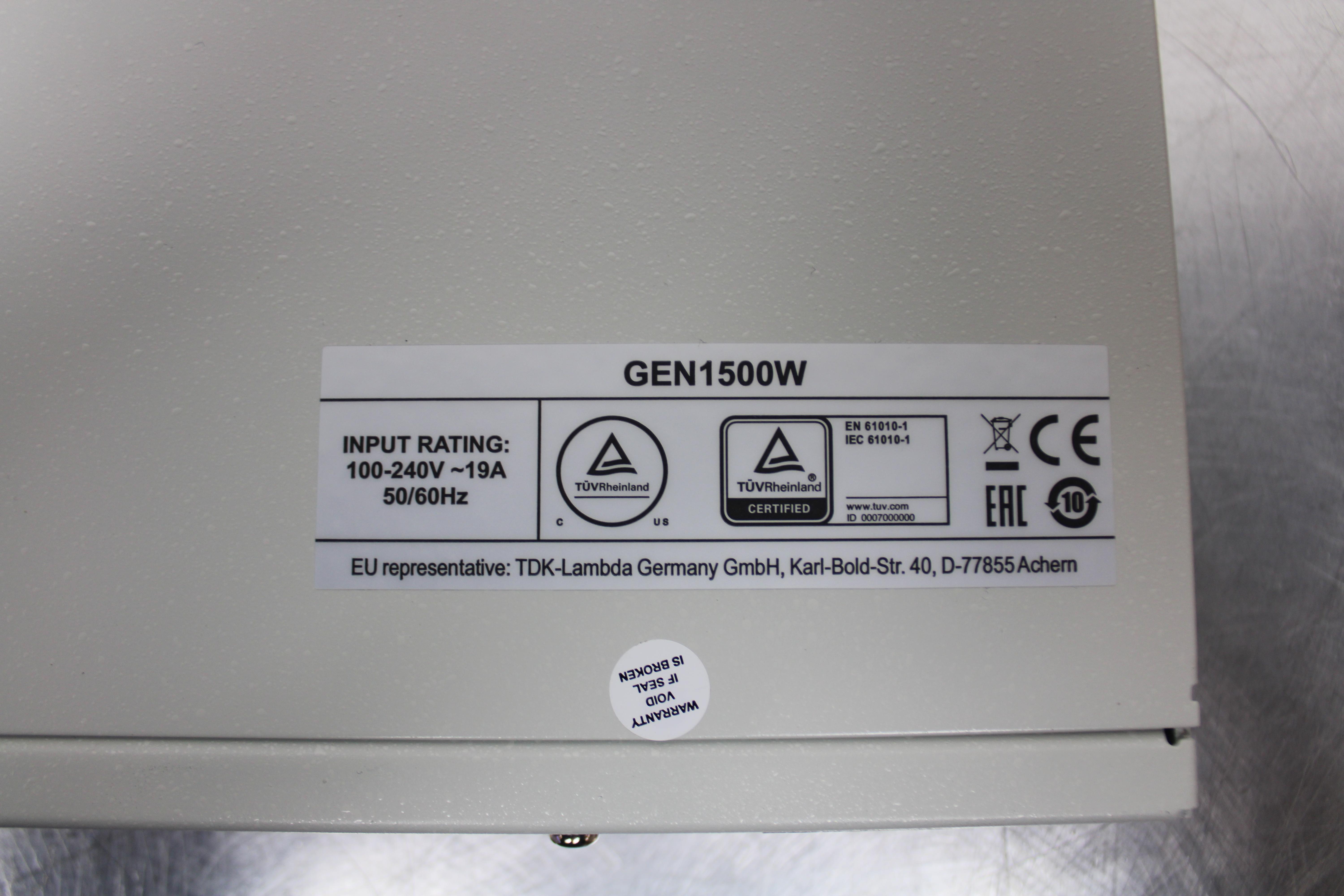 TDK-Lambda GENH30-25 Programmable DC Power Supply 30VDC 25A High Efficiency