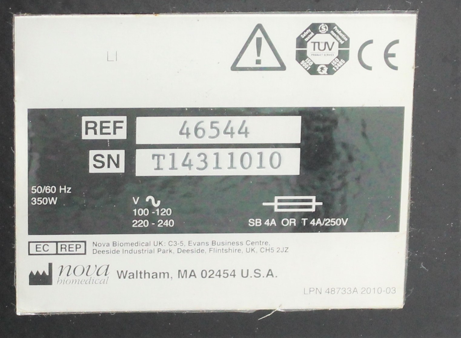 Nova 46544 Cell Analyzer BioProfile CDV High Resolution Cell Viability