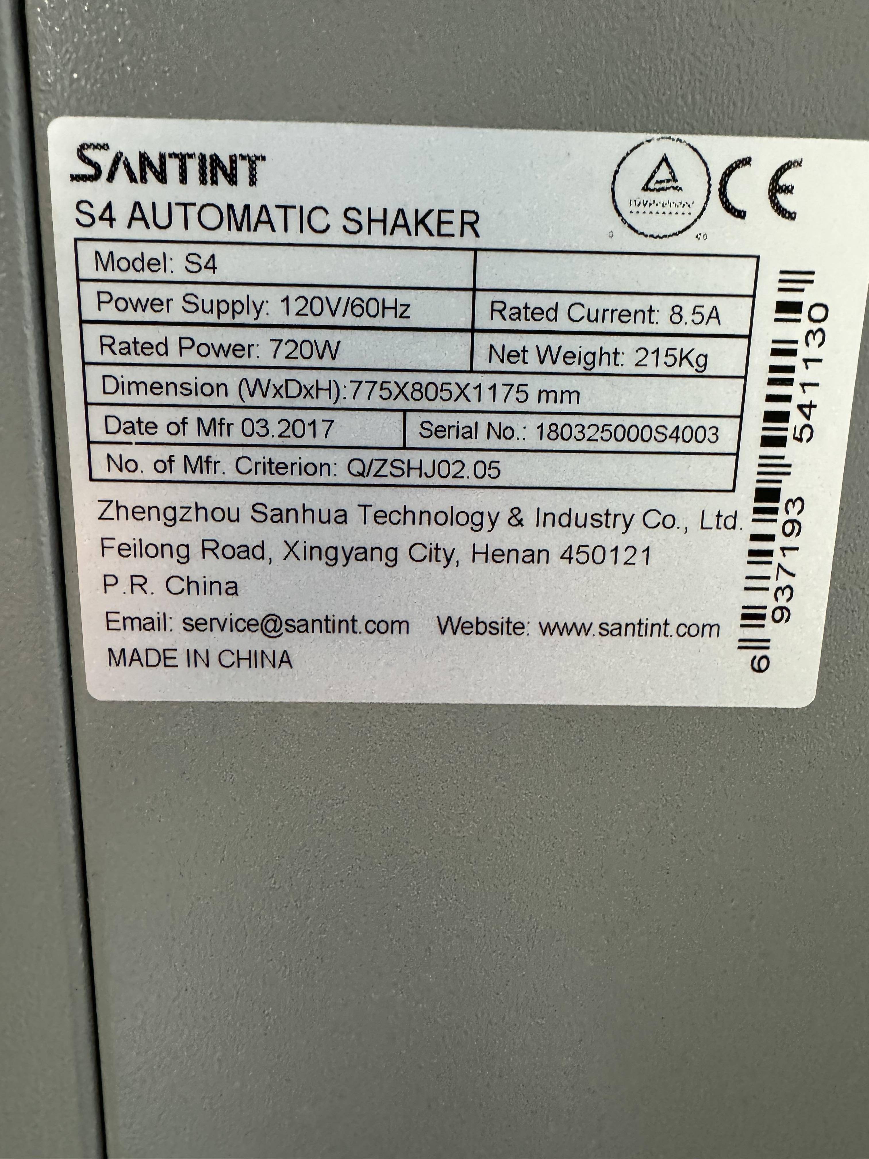 Santint S4 Automatic Elliptical Paint Shaker, Efficient Mixing, 77.16 lbs Capacity