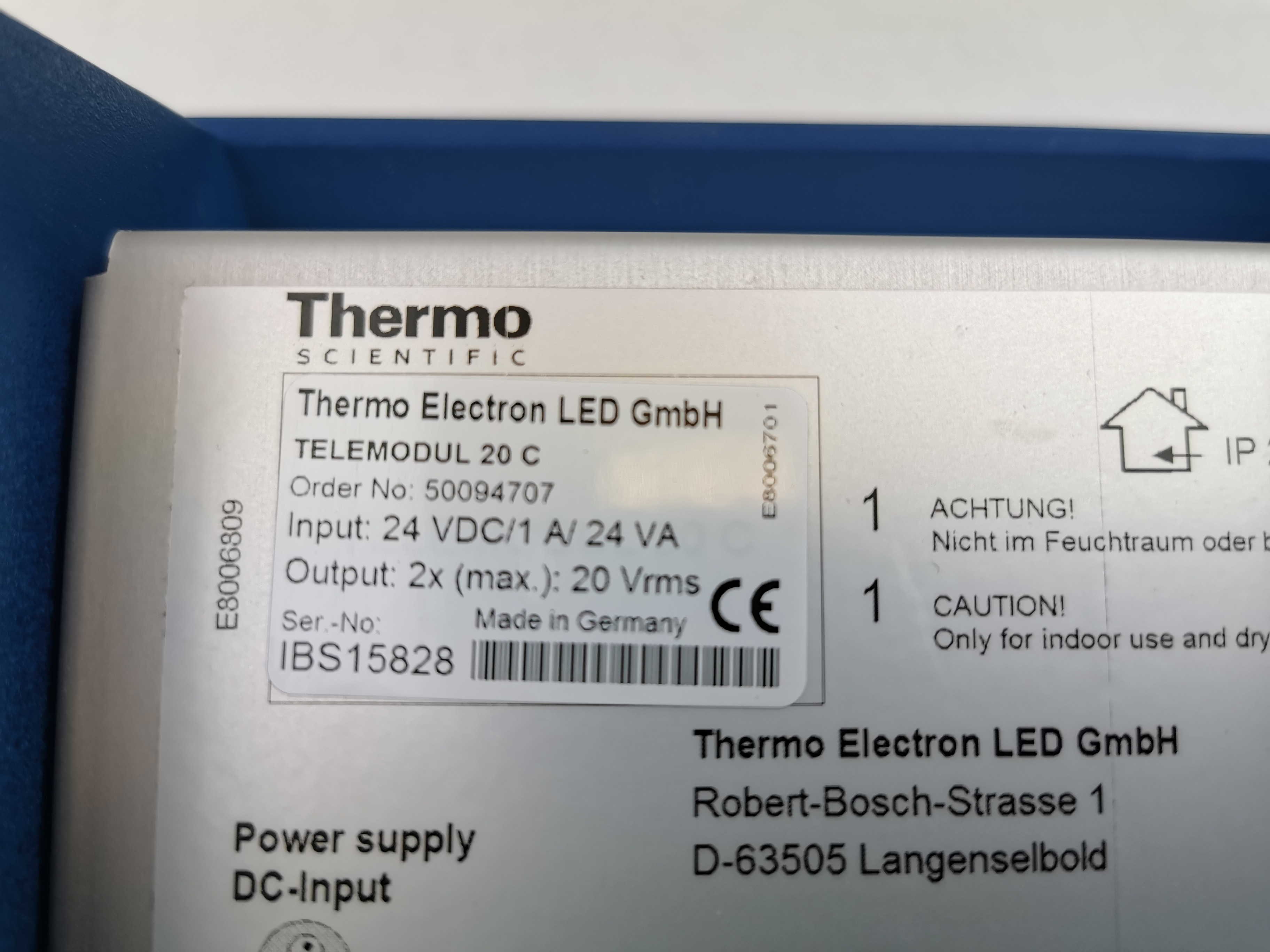 Thermo 50094707 Controller Homogenizer Stirrer Programmable Microprocessor Used