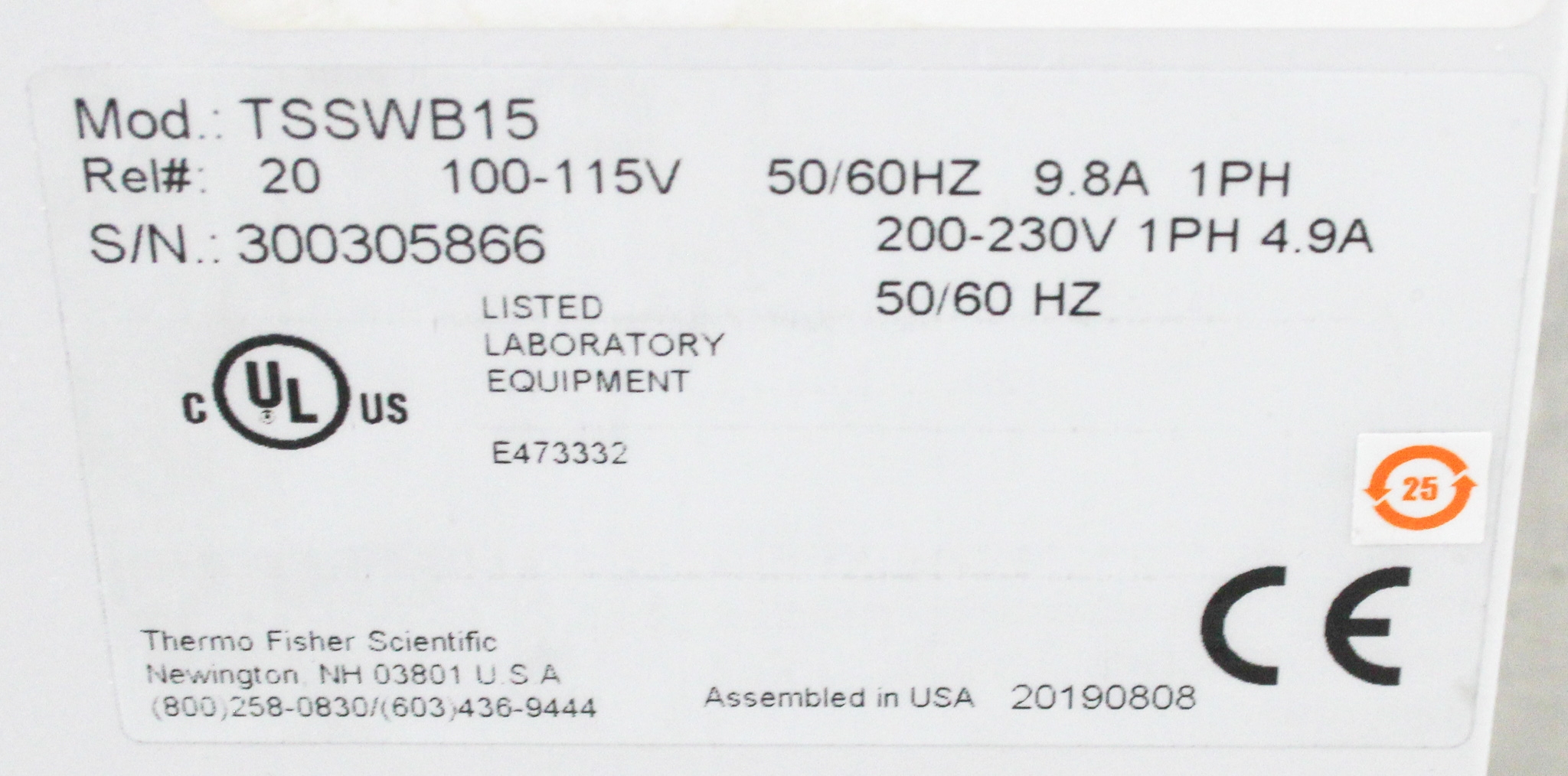 Thermo SWB 15 Shaking Water Bath 15L Digital Temp Control Used 120V/220V