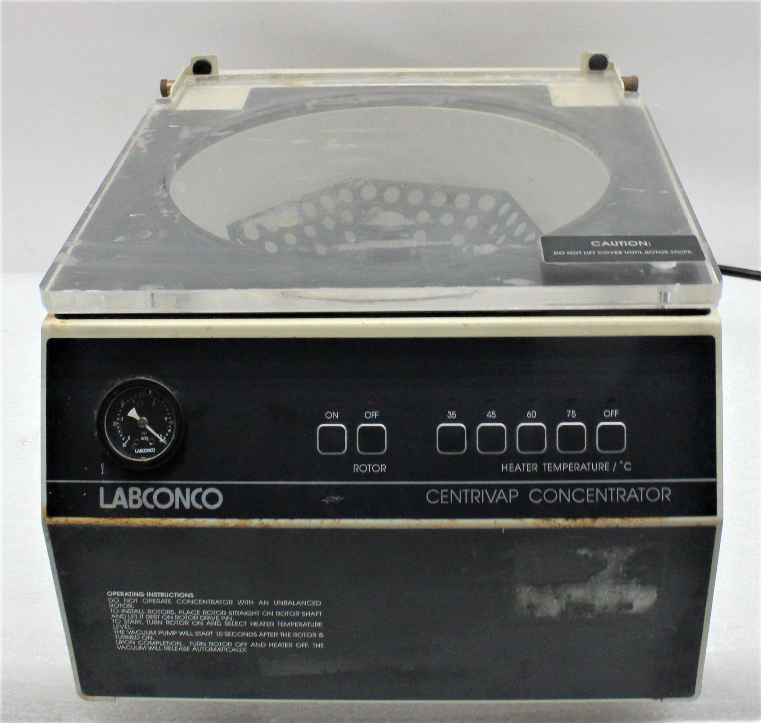 Labconco 78100-00D Centrivap Concentrator Centrifuge 1800 RPM 300W Heater