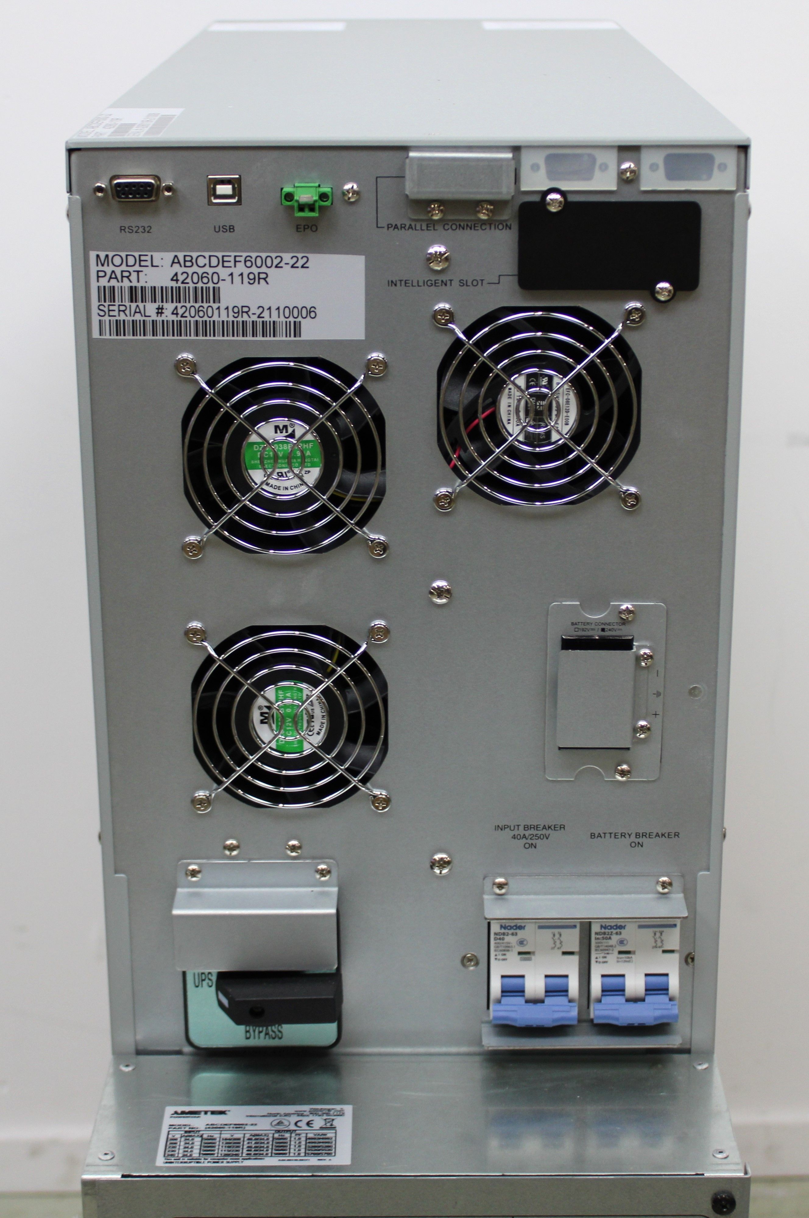 Powervar Security Plus II UPS 6kVA 240V Advanced Power Protection Used