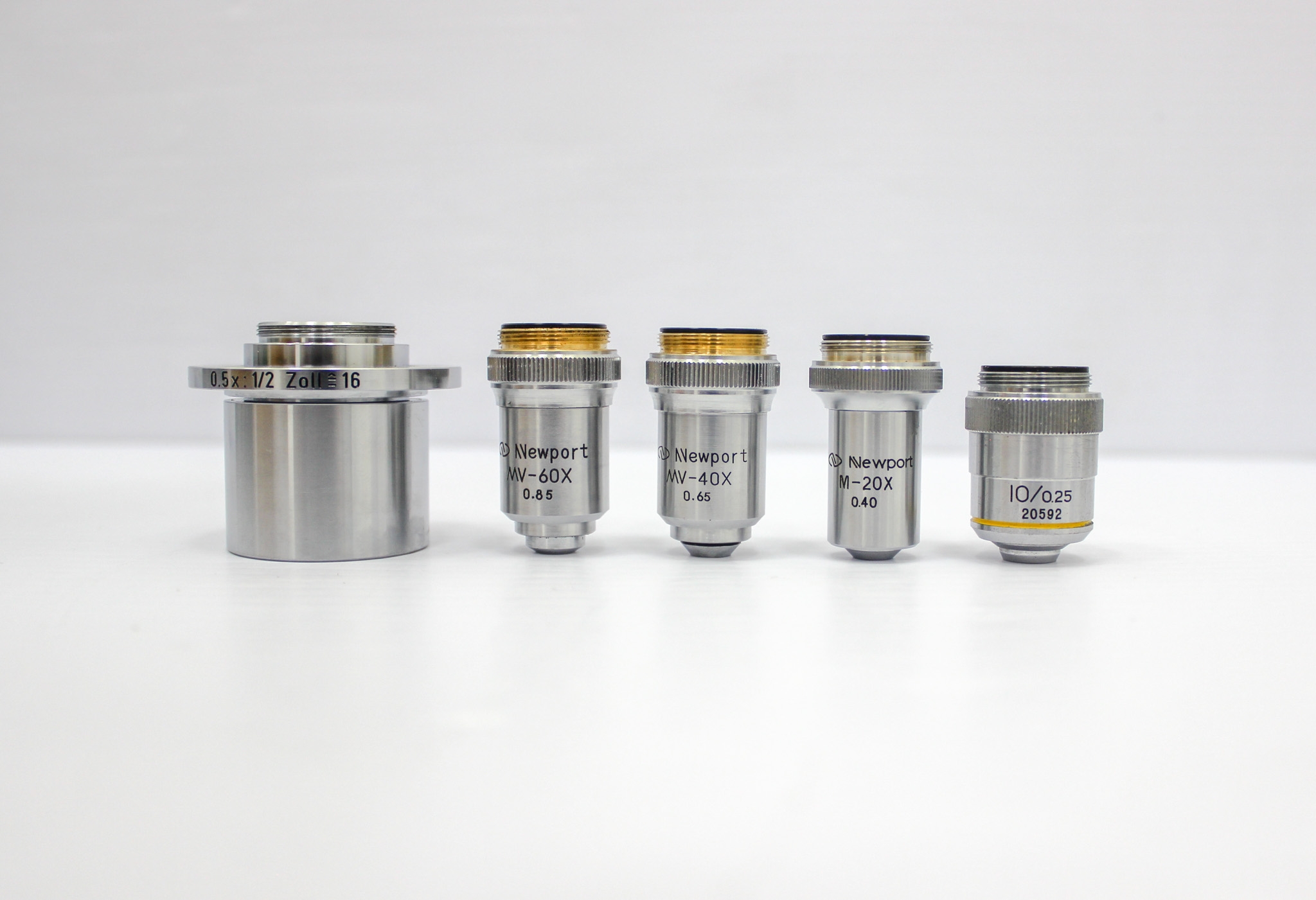 Newport Objective Lenses 20X 40X 60X for Visible Spectrum Analysis