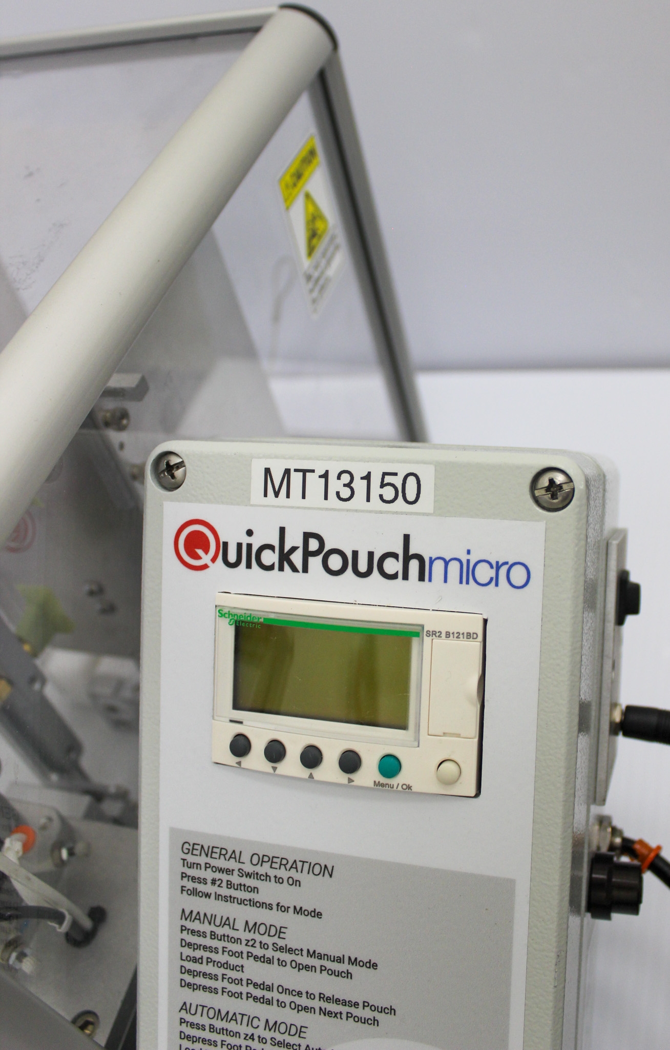 QuickPouch Micro Automated Pouch Opener, 30 PPM, 120V, Manual & Auto Modes