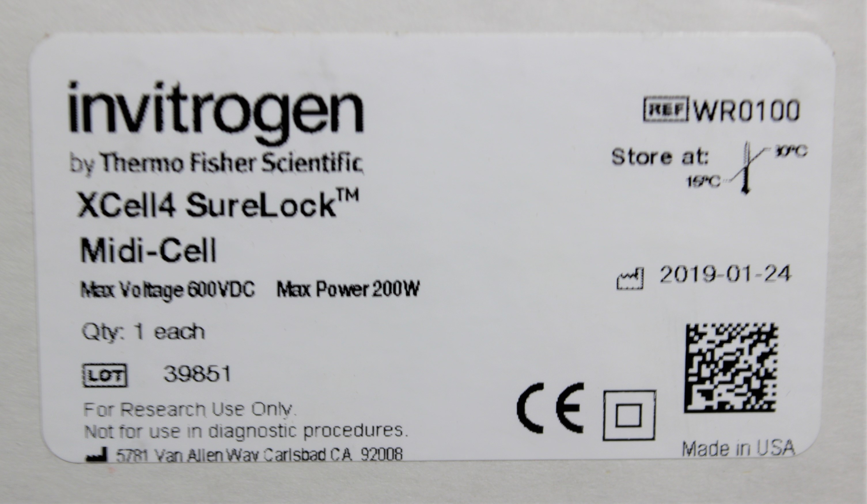 Invitrogen XCell4 SureLock Midi-Cell Electrophoresis System Durable Efficient