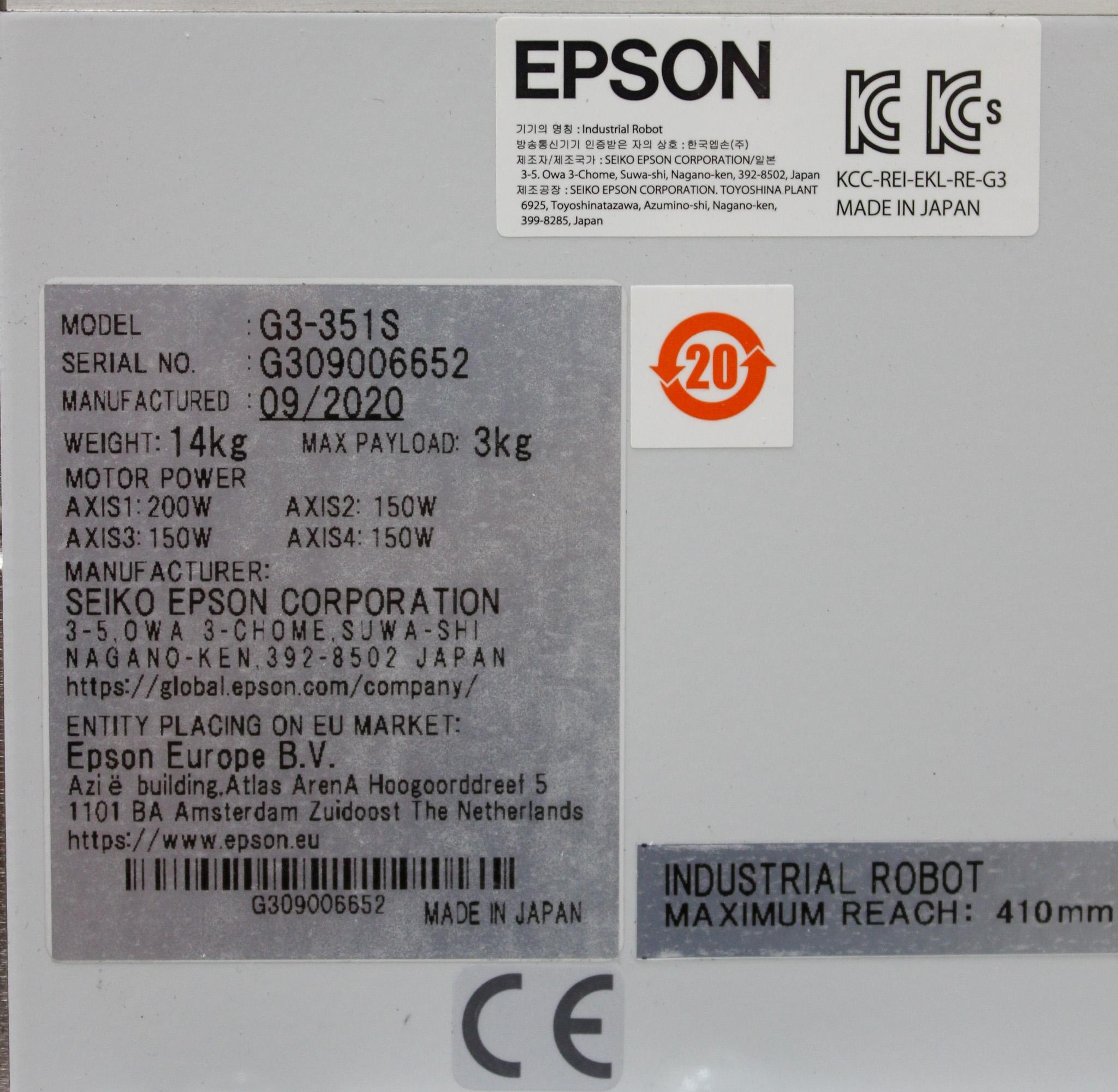 Eppendorf G3-351S Robotic Arm Robot Arm High Speed Industrial Automation