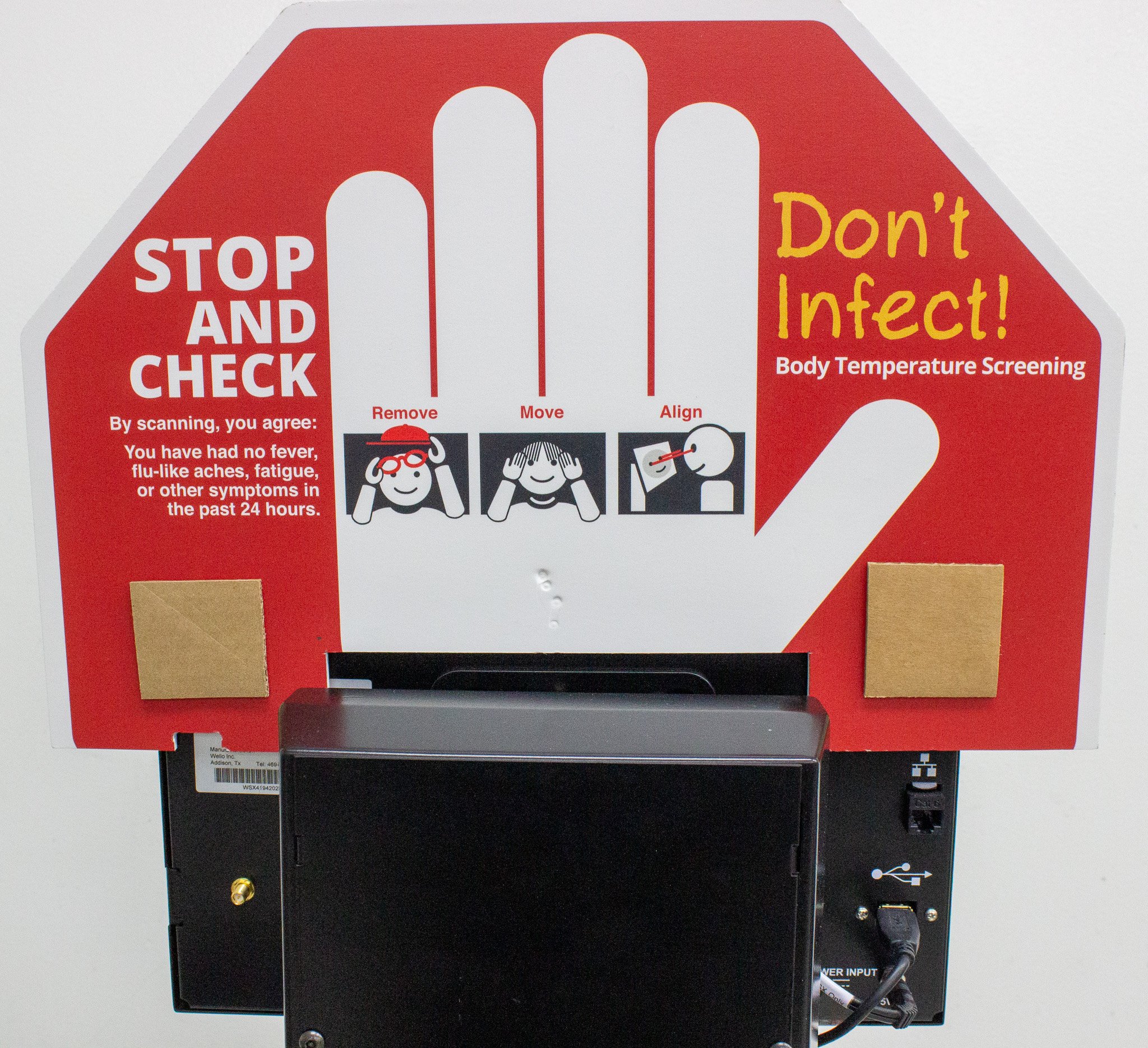 Wello WelloStationX Clinical Temperature Screening Kiosk Non-Contact Used