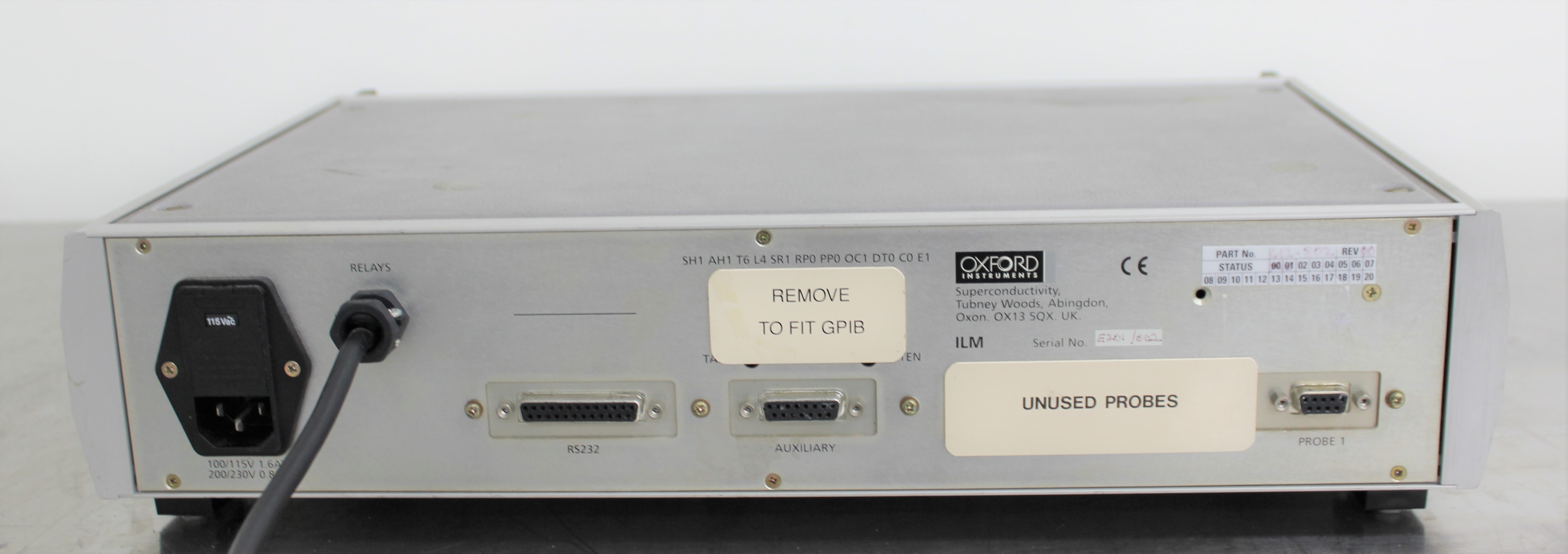 Oxford ILM 612-802 Meter Liquid Level Detector AS-IS Nitrogen Analyzer