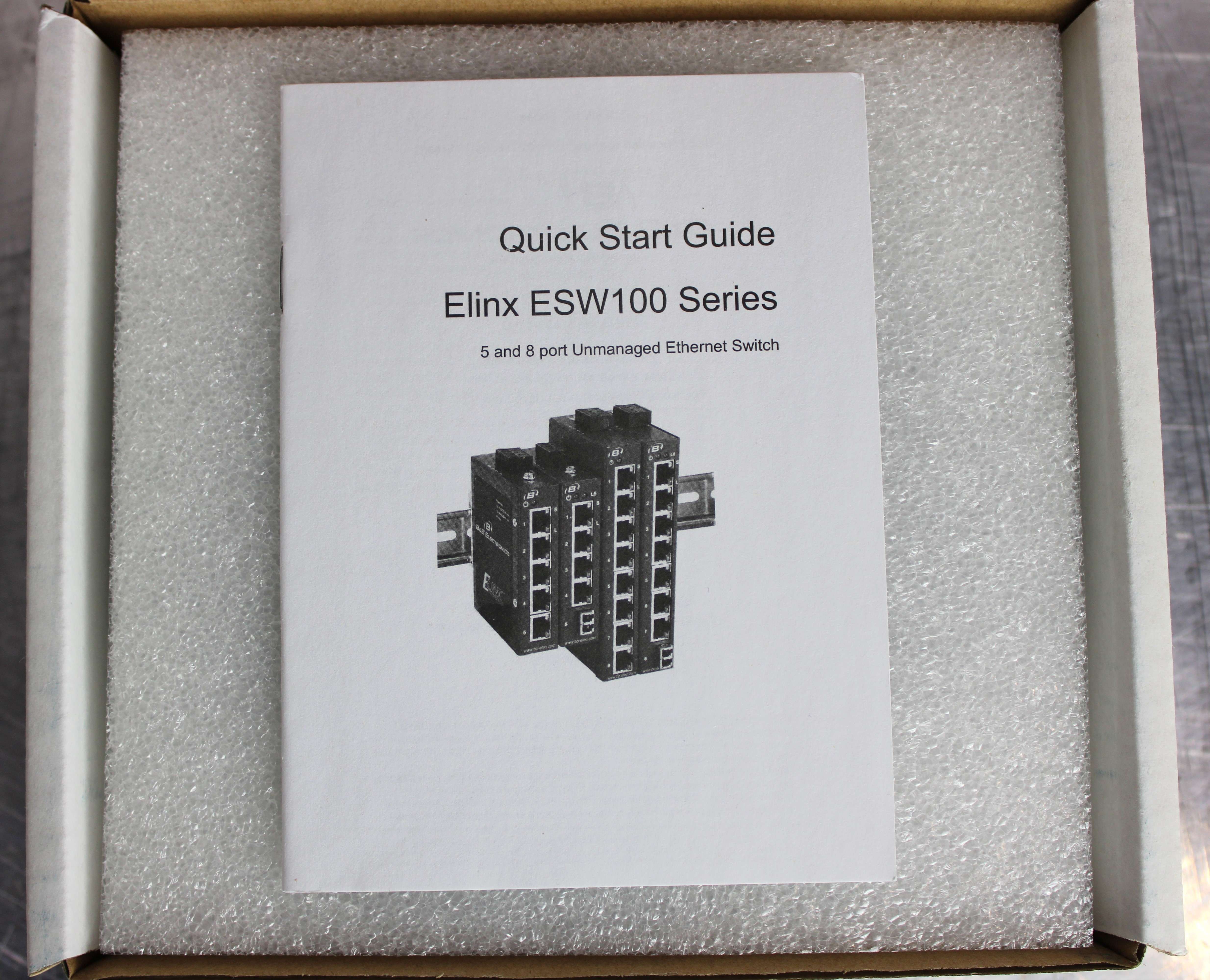 Thermo Elinx ESW105 Ethernet Switch 5-Port 12-36V Range Industrial
