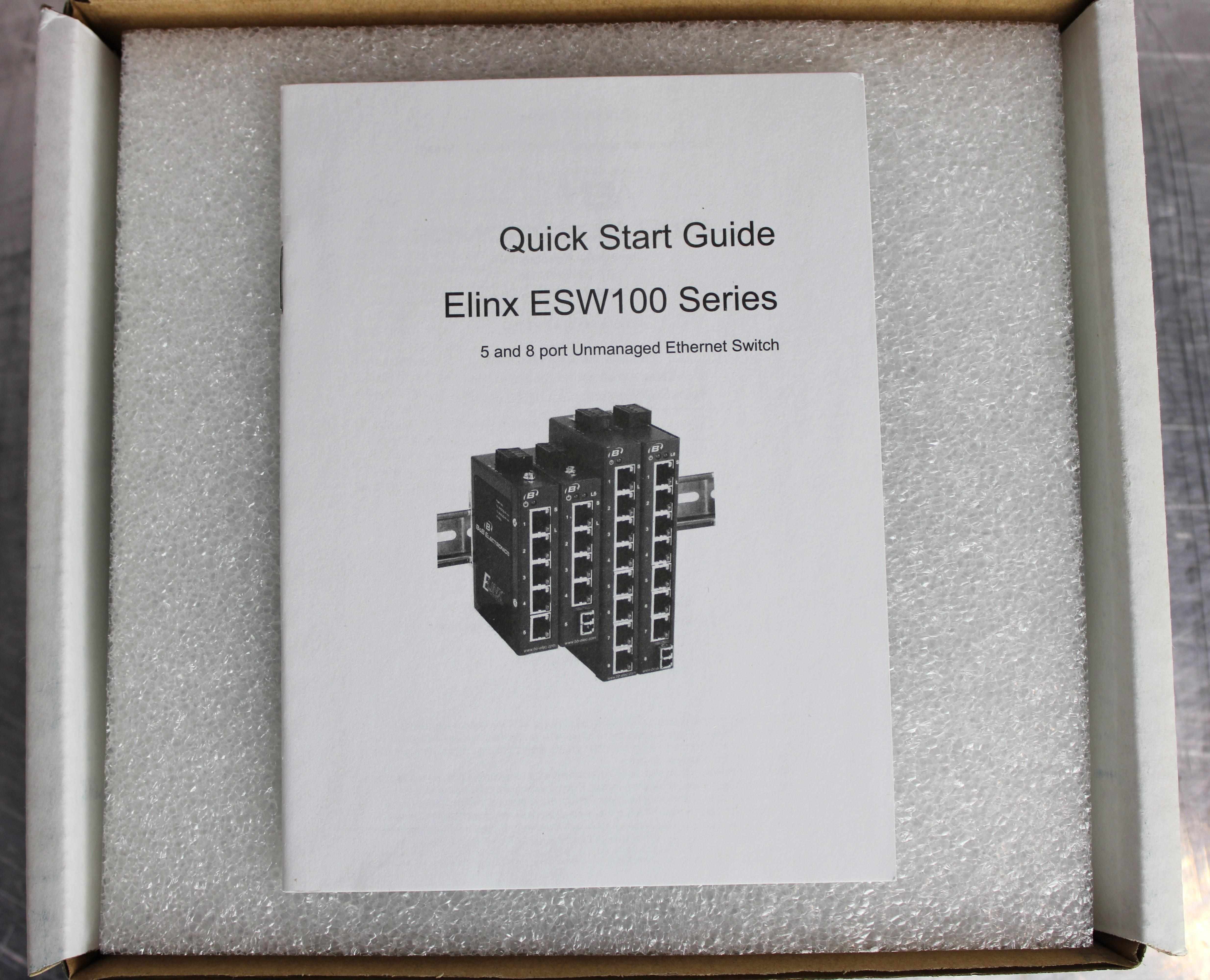 Thermo Elinx ESW105 Ethernet Switch 5 Port -10 to 60C Industrial Networking