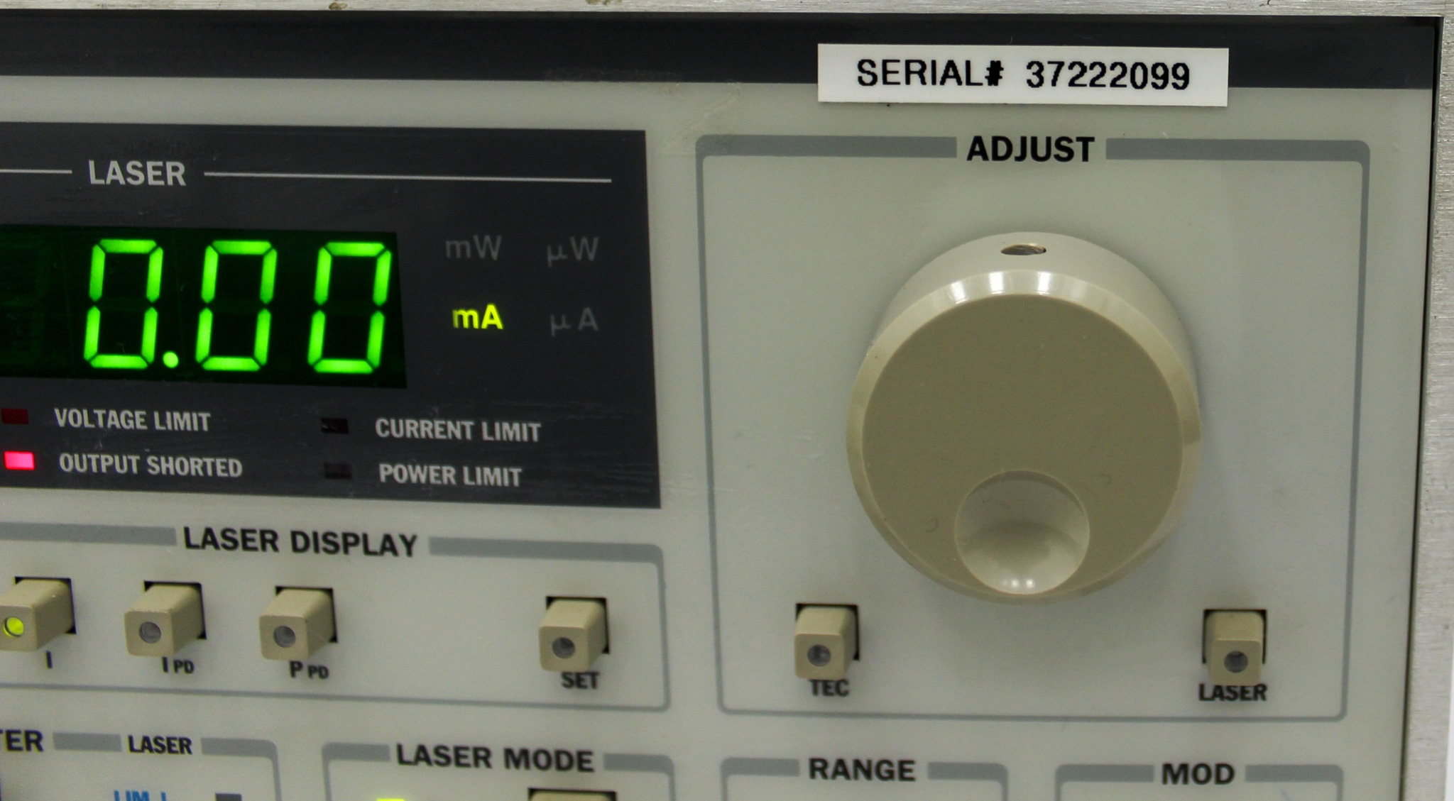 ILX LDC-3722B Laser Controller 500mA 32W TEC Dual Range Current Used GPIB