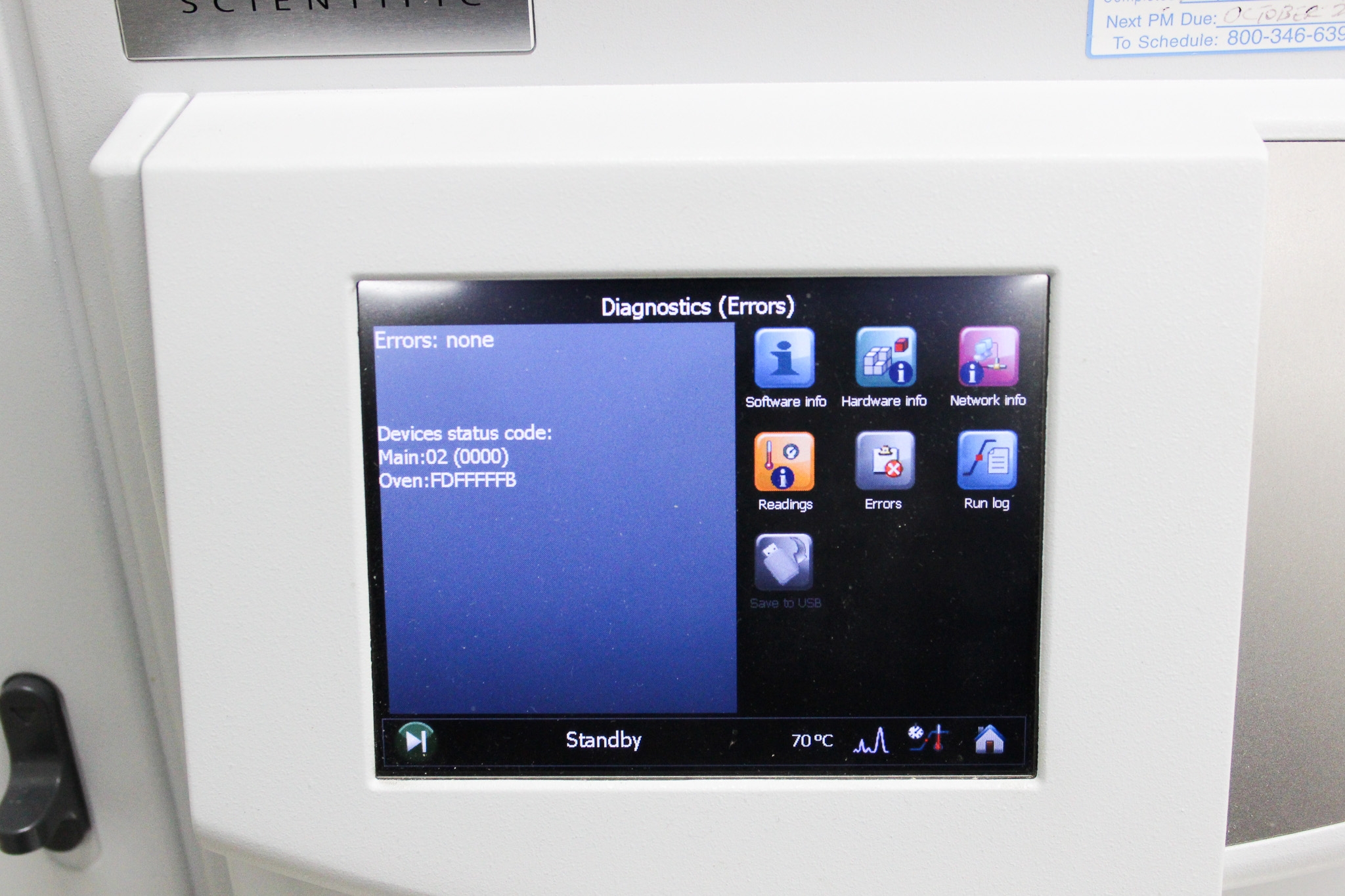 Thermo Trace 1310 Chromatograph System Gas Chromatography Oven