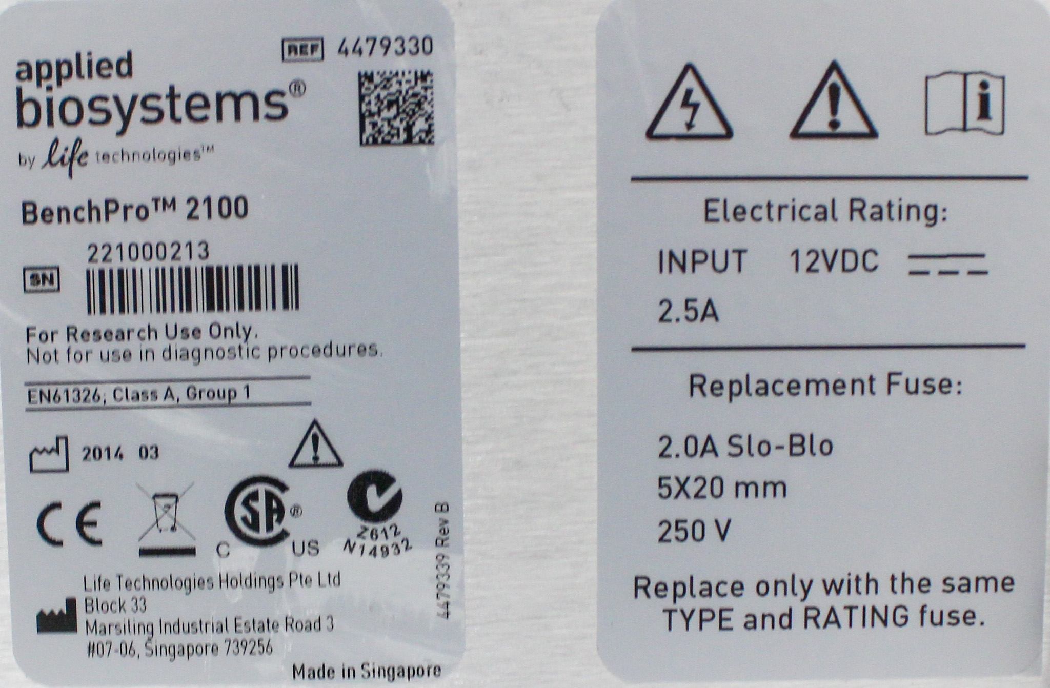 Invitrogen BenchPro 2100 DNA Purification System 2 Preps 100-125mL Capacity
