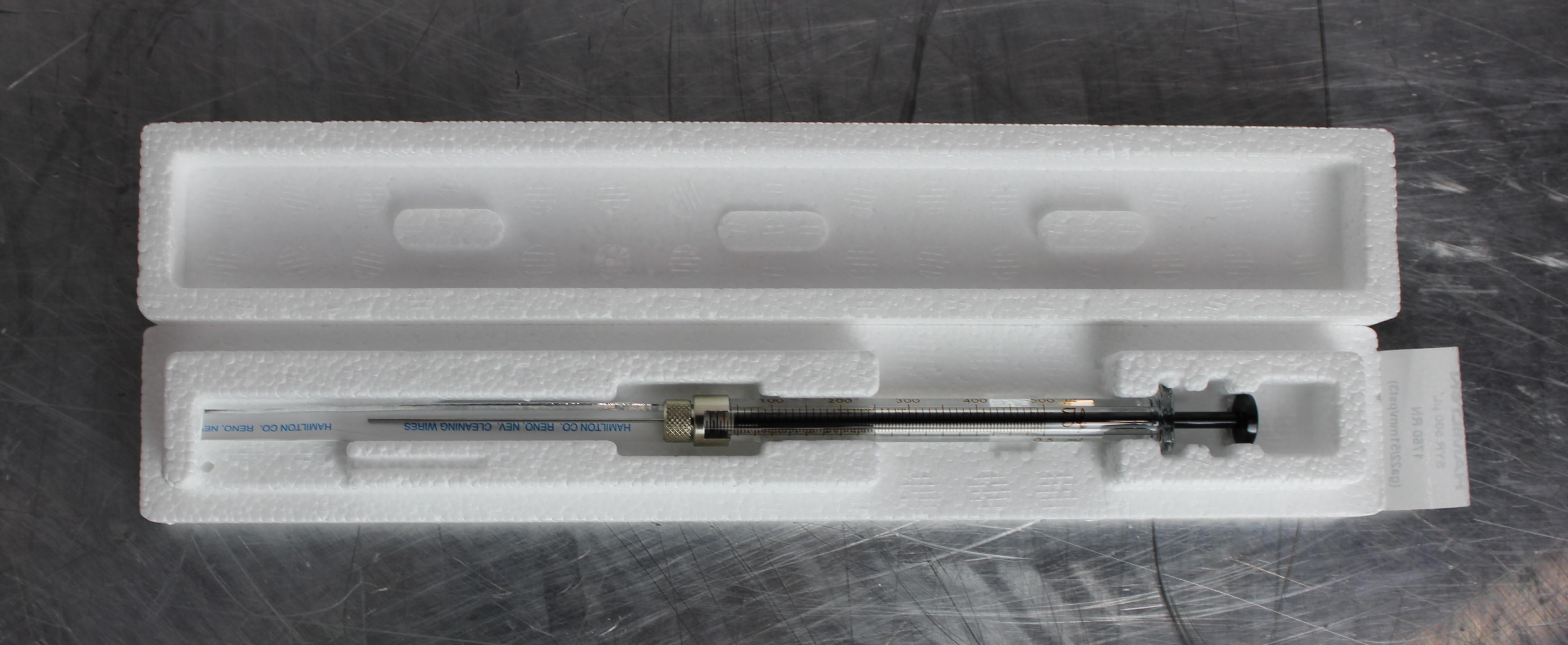 Hamilton 1750 RN Gastight Syringe 800uL 22 Gauge 500psi Temperature Rated