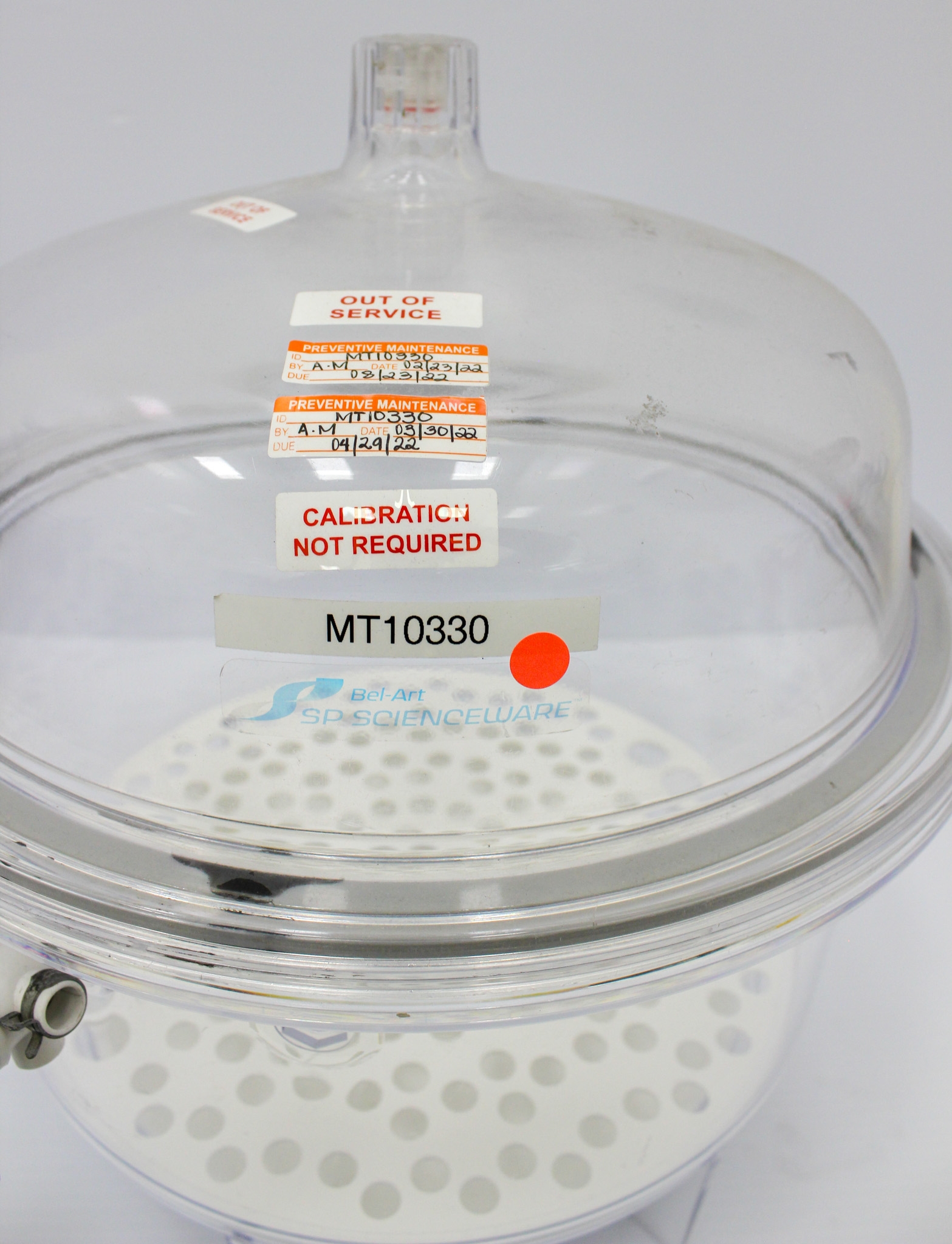 Science Ware F42400-2221 Round Vacuum Desiccator 10L UV-Blocking Secure