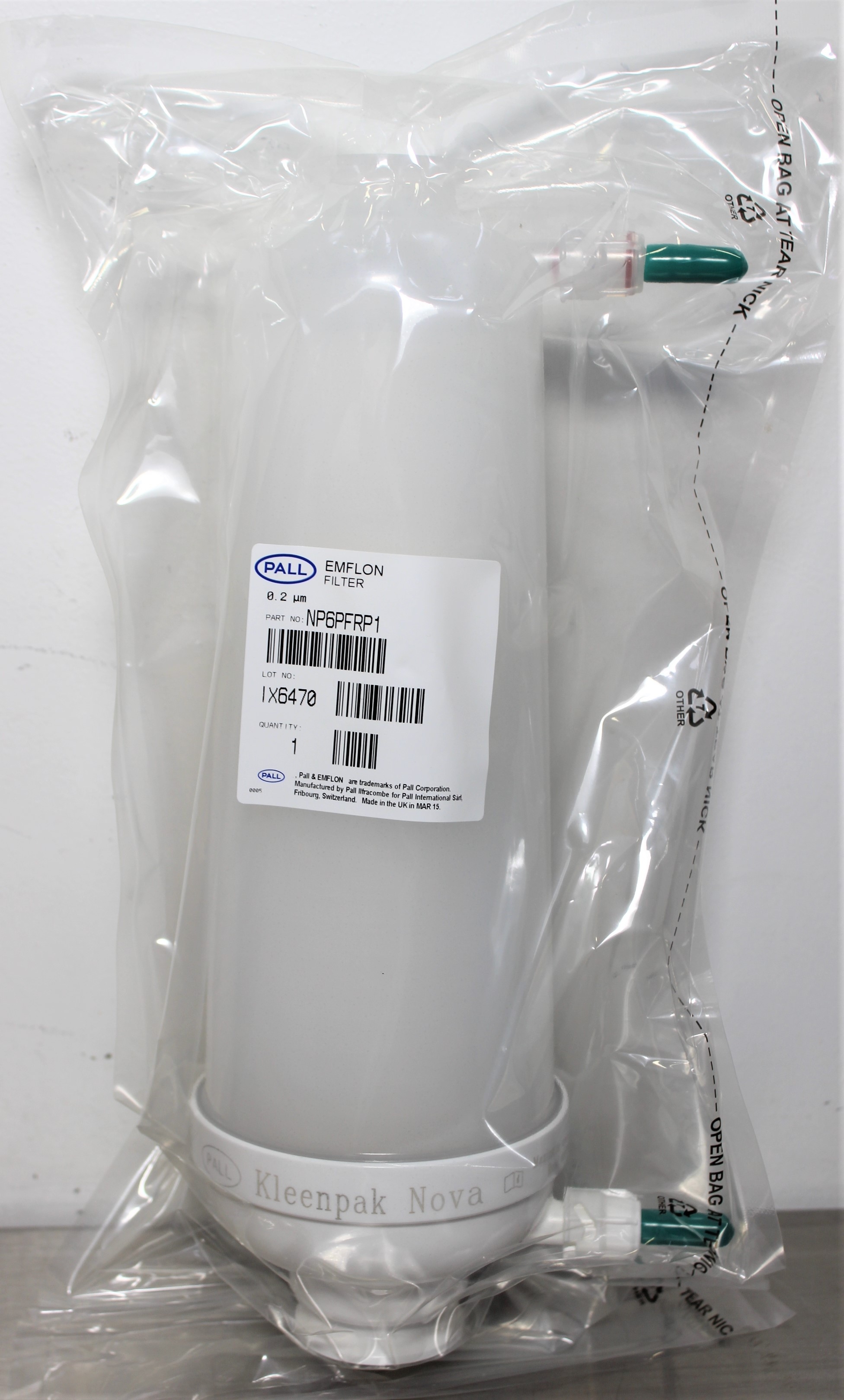 Pall Emflon Filter PFR 0.2m NP6PFRP1 Turnkey Gas Filtration System