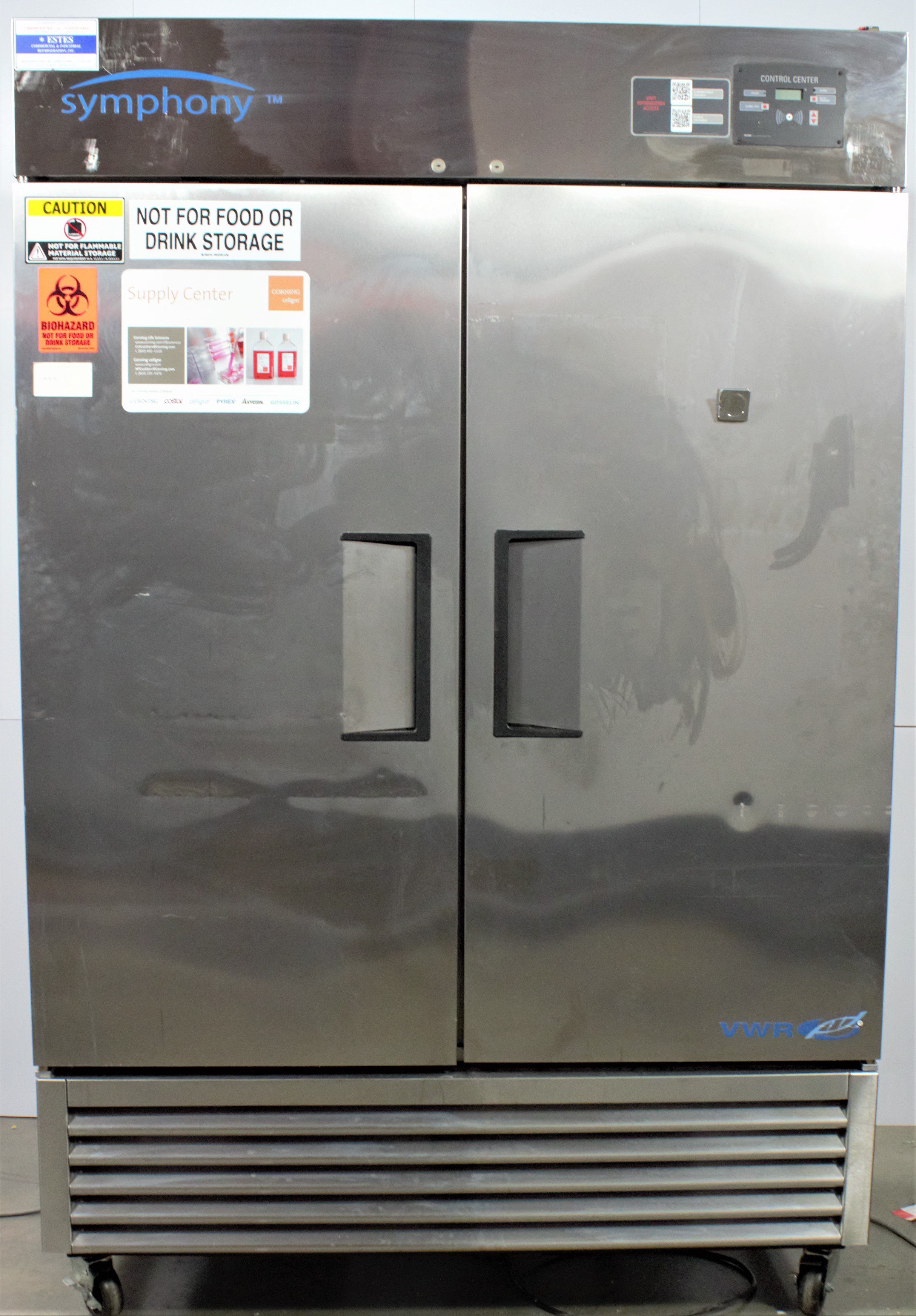 VWR Symphony Double Door Lab Freezer Stainless Steel 120V