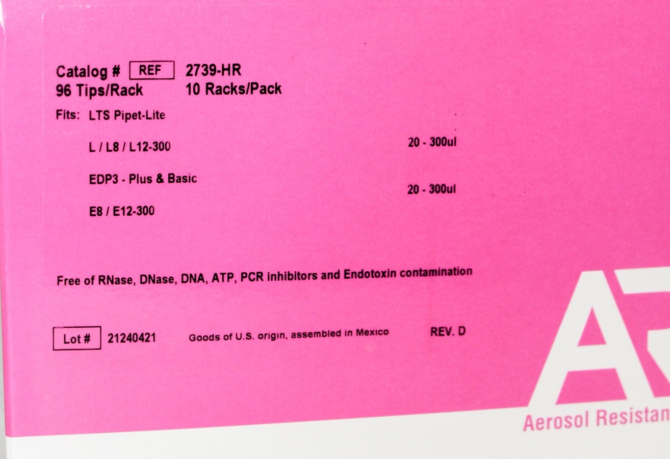 Molecular BioProducts 2739-HR Pipette Tips Rack, 10 Packs, 20-300ul, New