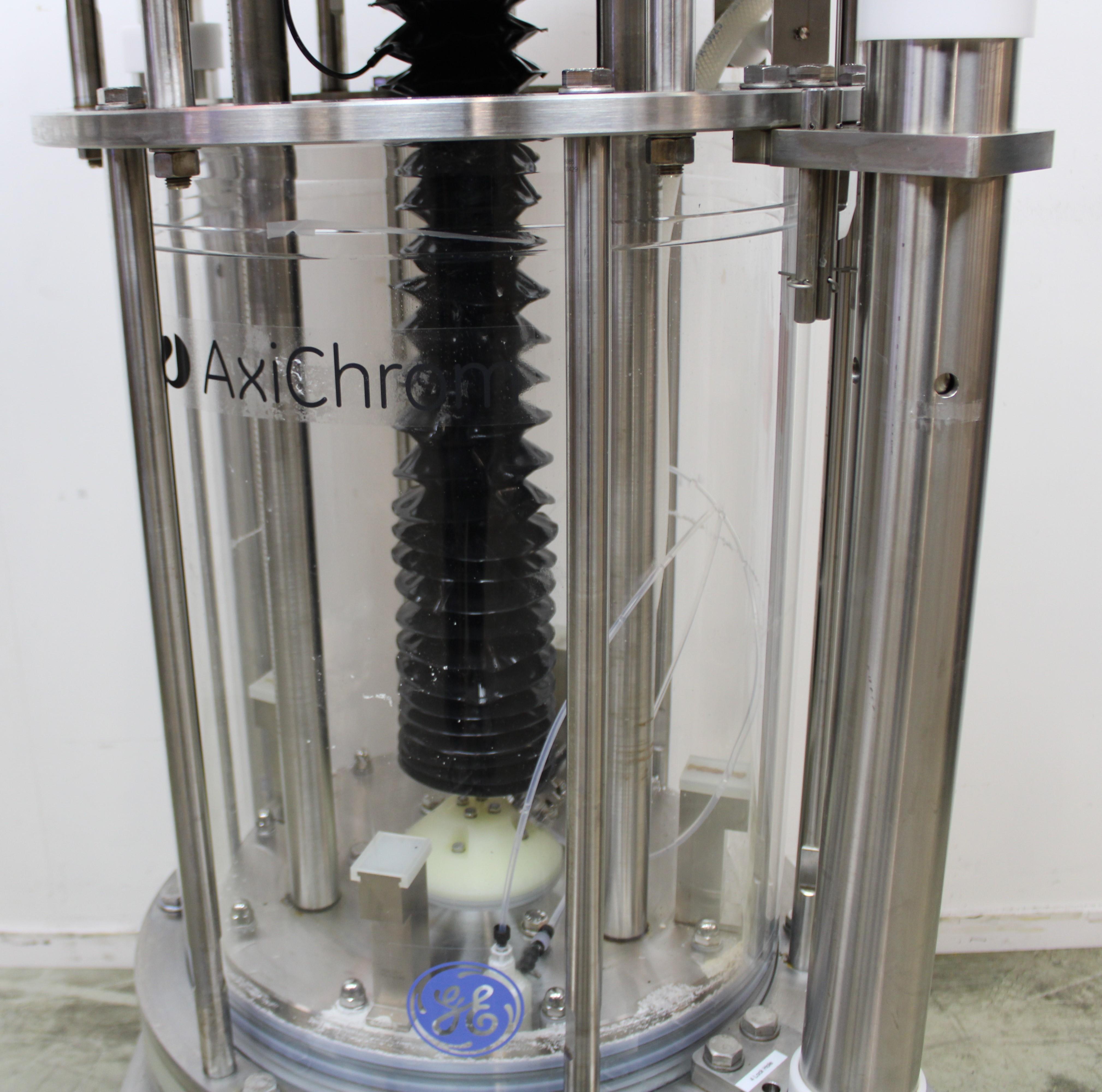 GE AxiChrom 450/300 Chromatography Column w/ KINETIX Rotary Motor Used