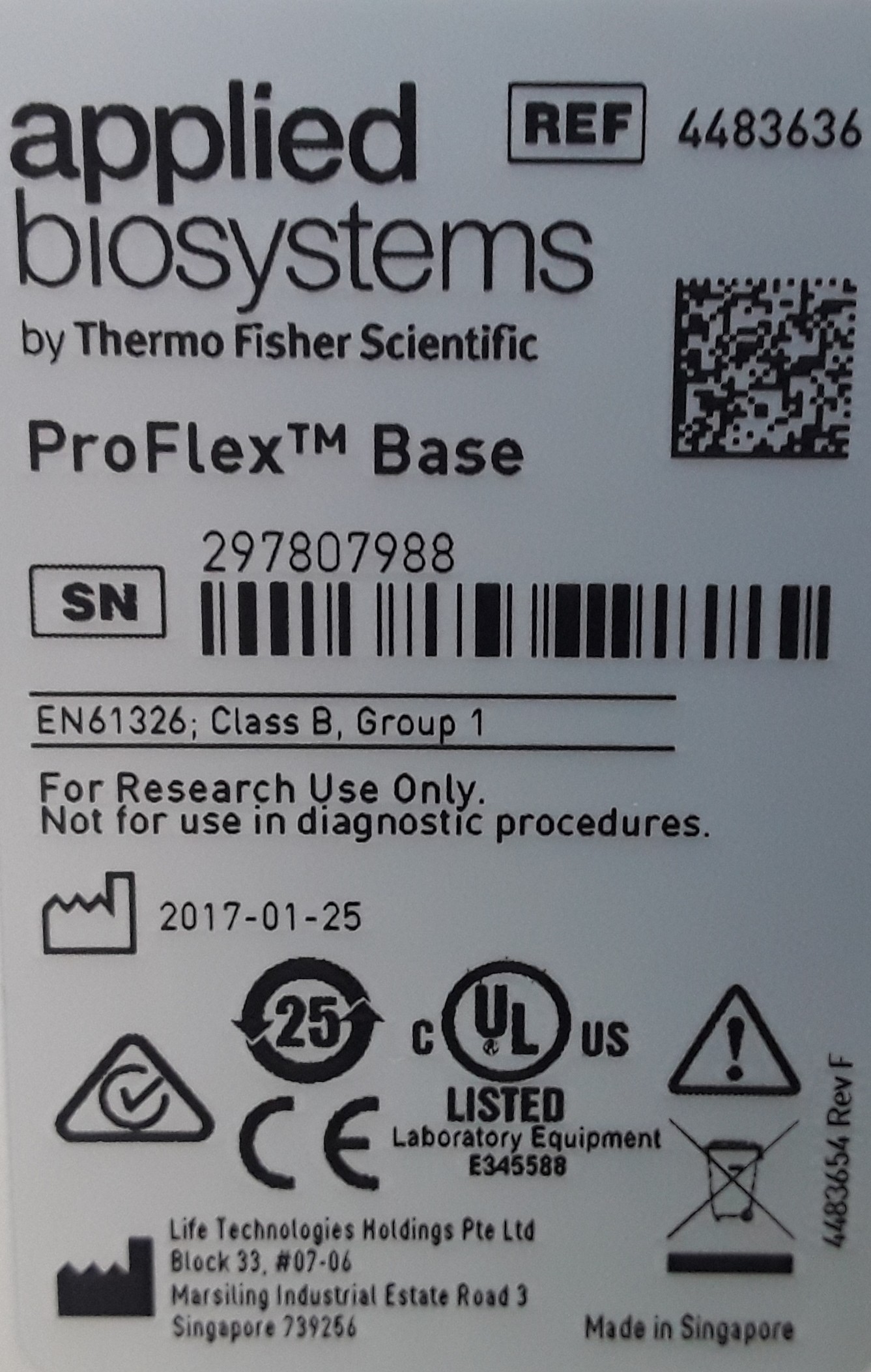 ABI ProFlex Model 4483636 Thermal Cycler 3x32-Well Used Flexible System