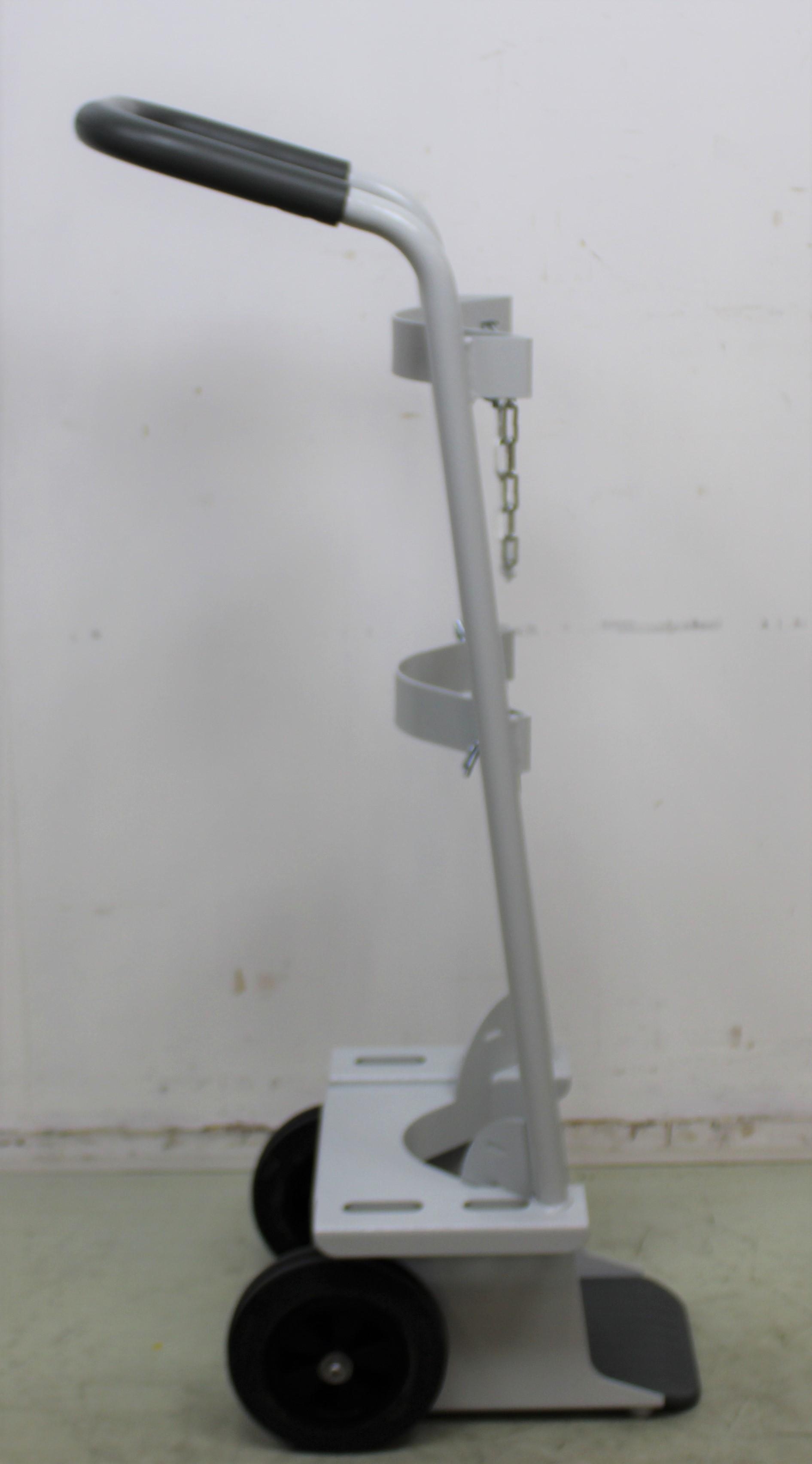 Facility Gas Cylinder Trolley Double Chain Blickle Wheels