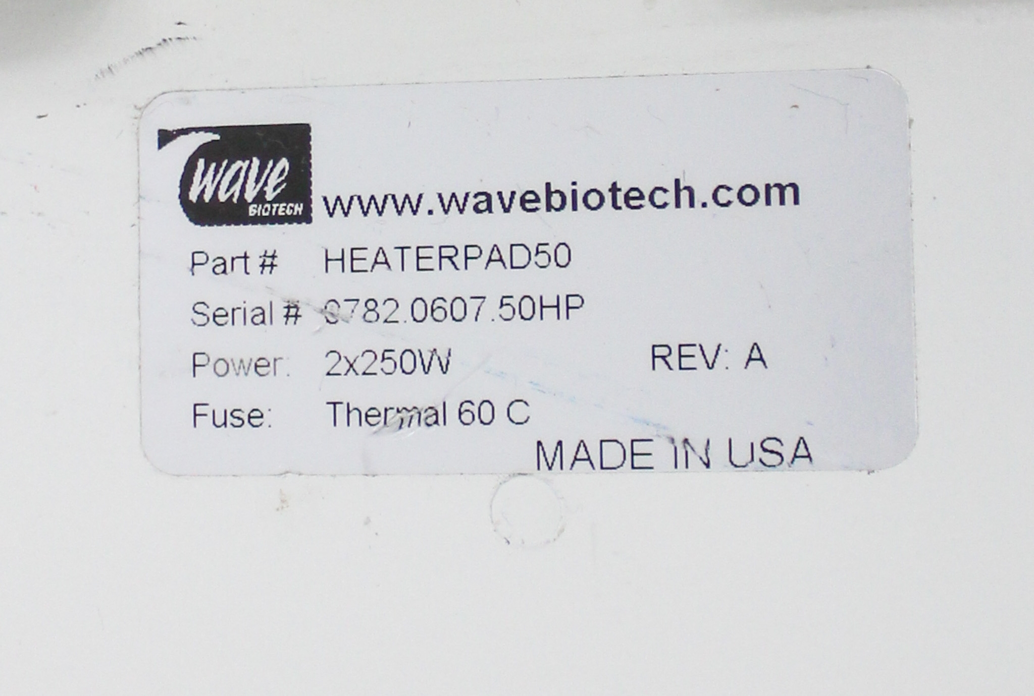 Wave 20/50EH Bioreactor System for Cell and Protein Culturing 50L Capacity