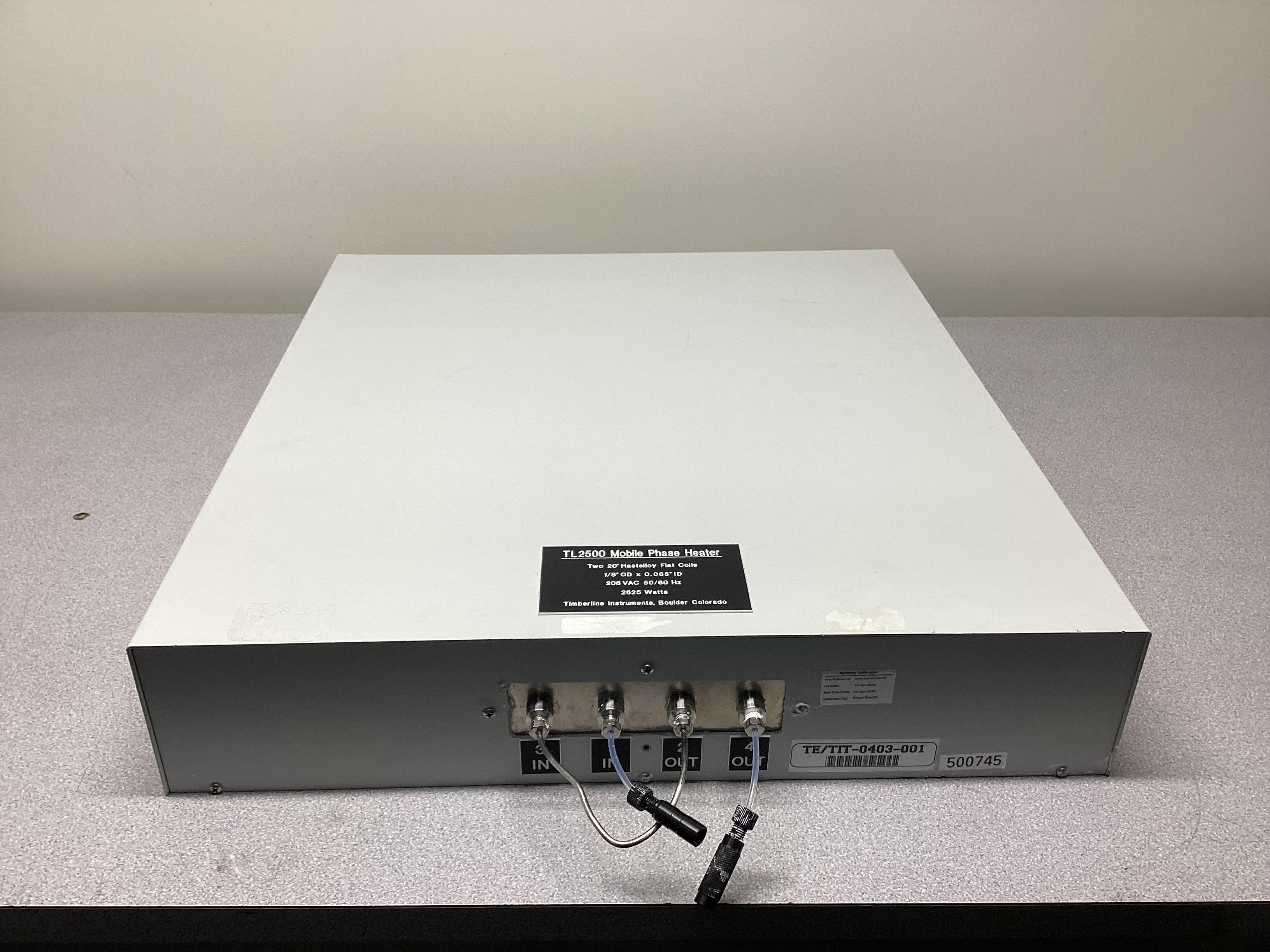 Timberline TL2500 HPLC Heater Improves Column Efficiency  Ambient+5C to 90C