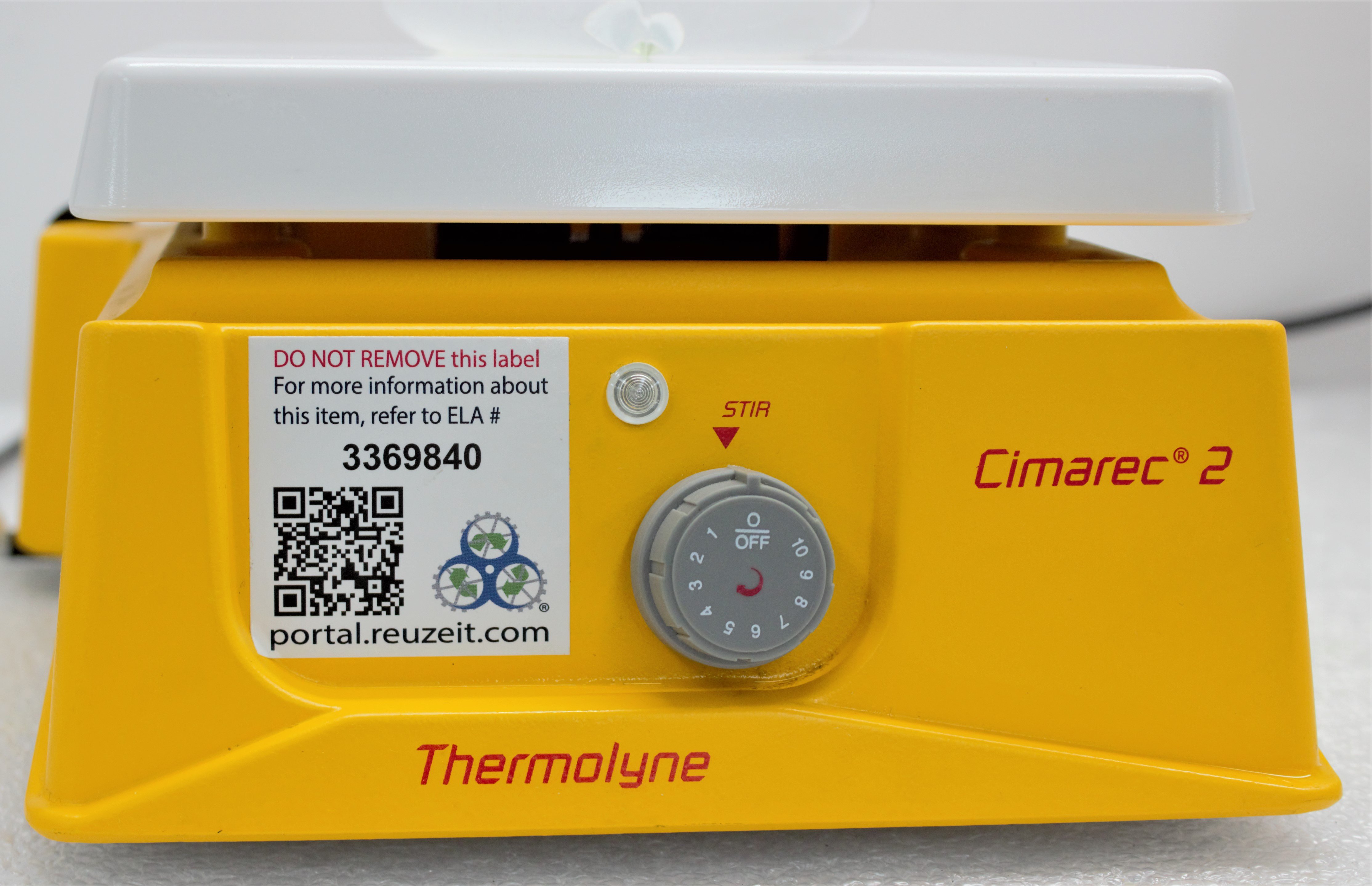 Thermolyne Cimarec 2 Heated Stir Plate Lab 100-1000RPM Temp 150-538C 120V