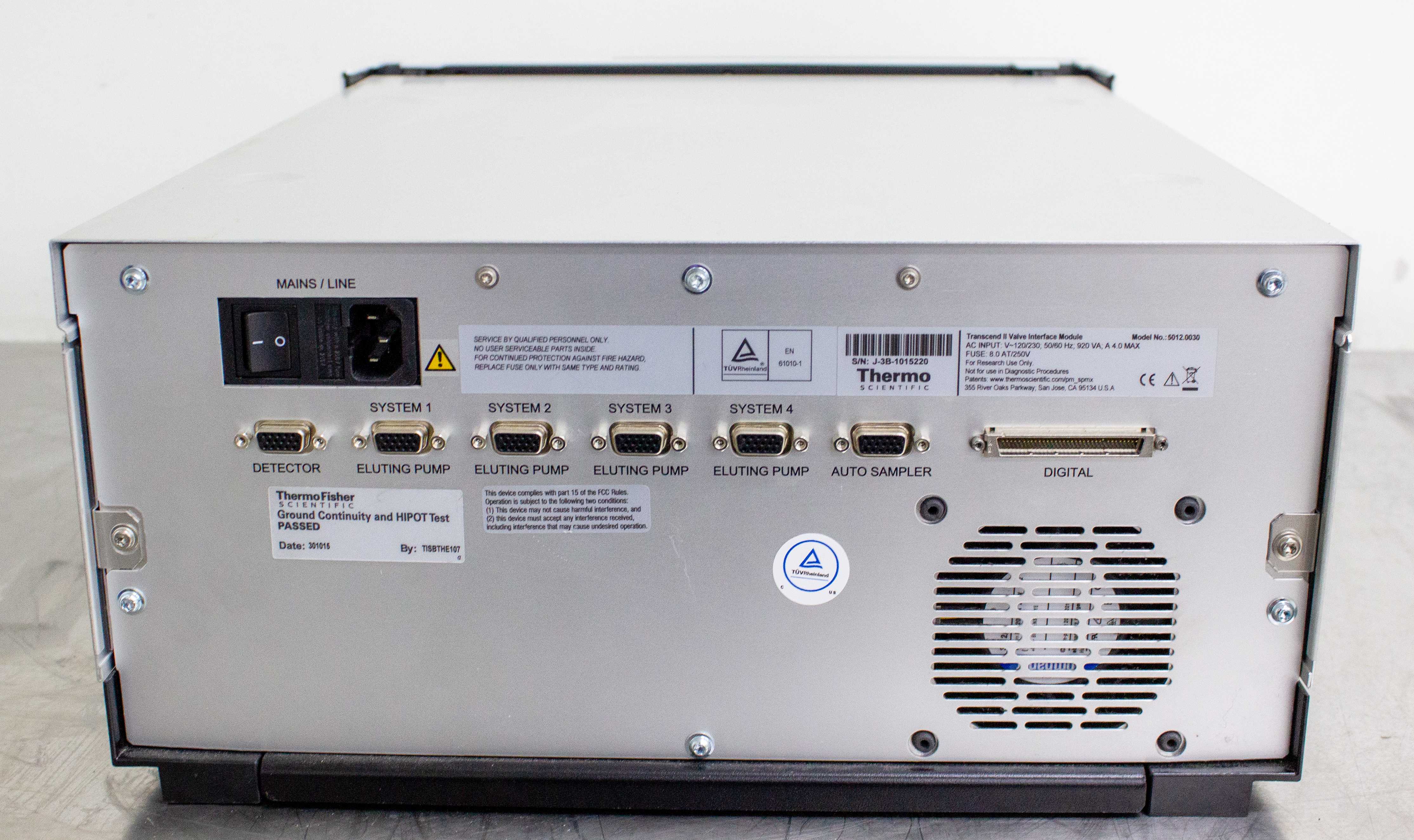 Thermo Transcend II Valve Module Model 5012.0030