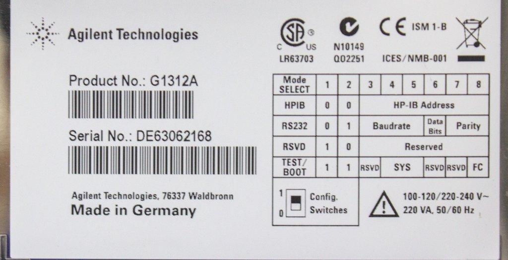 Agilent 1200 Series HPLC System with MWD Detector - Flexible Solvent Delivery