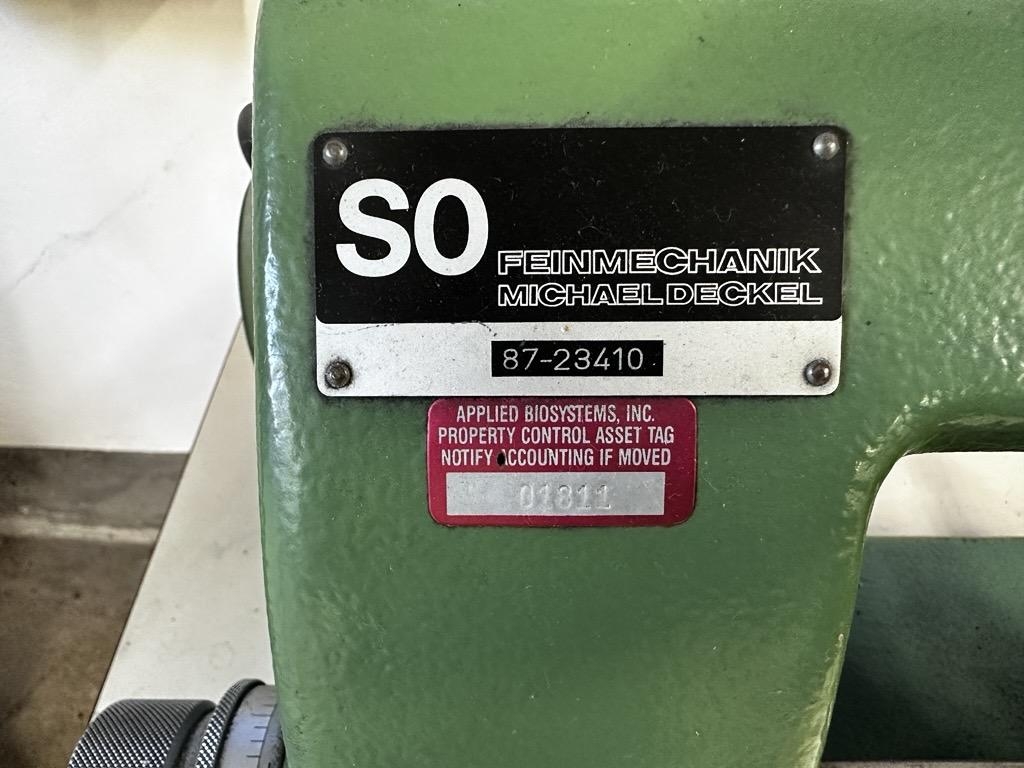 Feinmechanik Michael Deckel GmbH S0 Industrial Machining/Grinding Machine