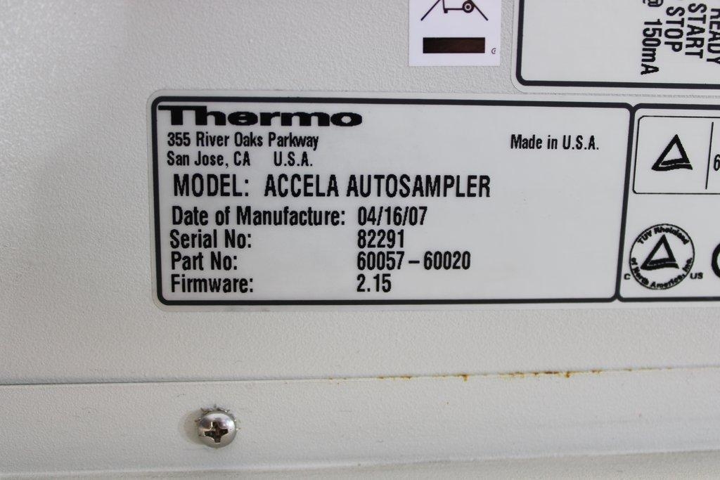 Thermo Accela Autosampler HPLC Auto Sampler 2007 50 60 Hz 30 Day Warranty G Cond