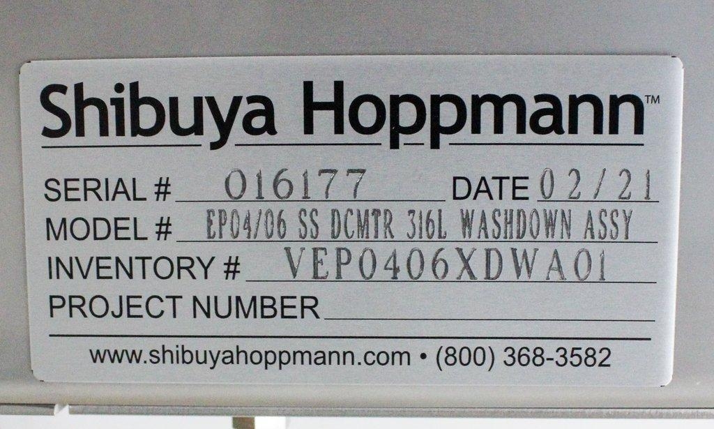 Shibuya Hoppmann EP04/06 Elevating Prefeeder Sorter Stainless Steel 250lbs