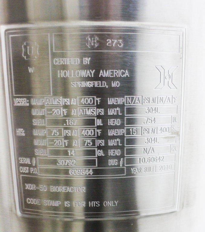 Xcellerex XDR-50 Bioreactor 50L Single-Use Stirred-Tank System Good Cond.