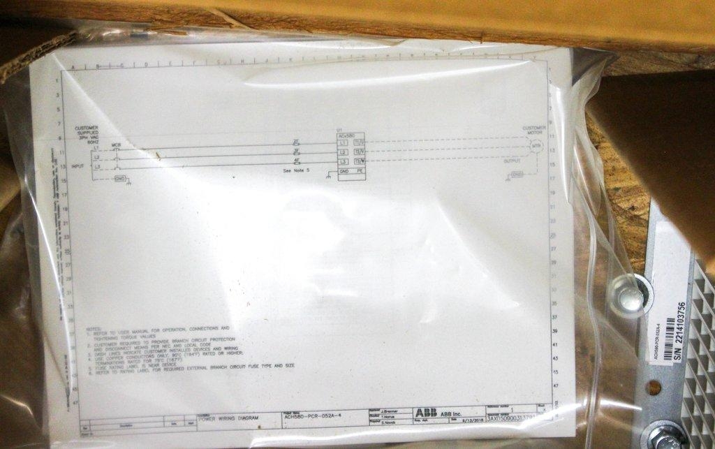 ABB ACH580-PCR-052A-4 Pump Controller 400/460V Motor Drive NIB 50Hz/60Hz