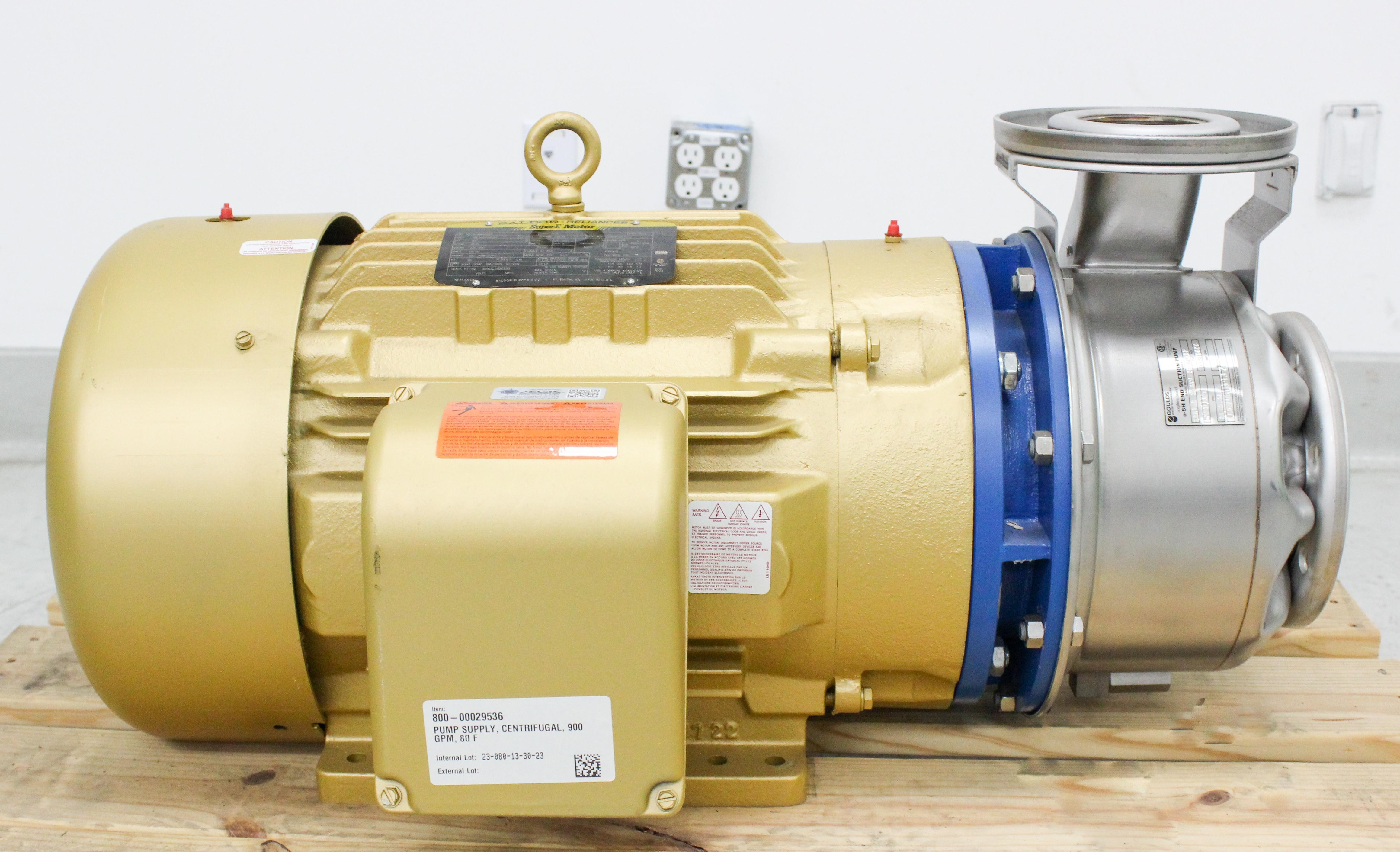 Goulds e-SH 316 SS Centrifugal Pump 230-460V 3525 RPM 30 HP Industrial Use