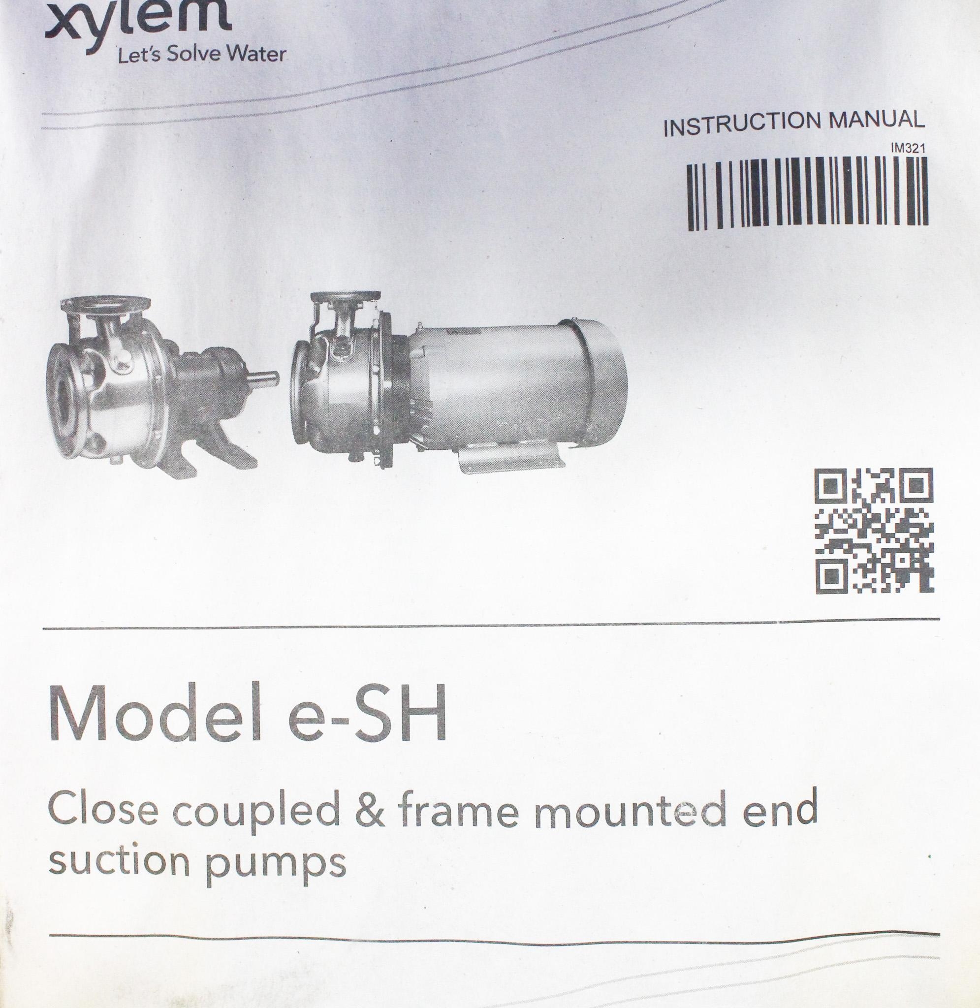 Goulds e-SH 316 SS Centrifugal Pump 230-460V 3525 RPM 30 HP Industrial Use