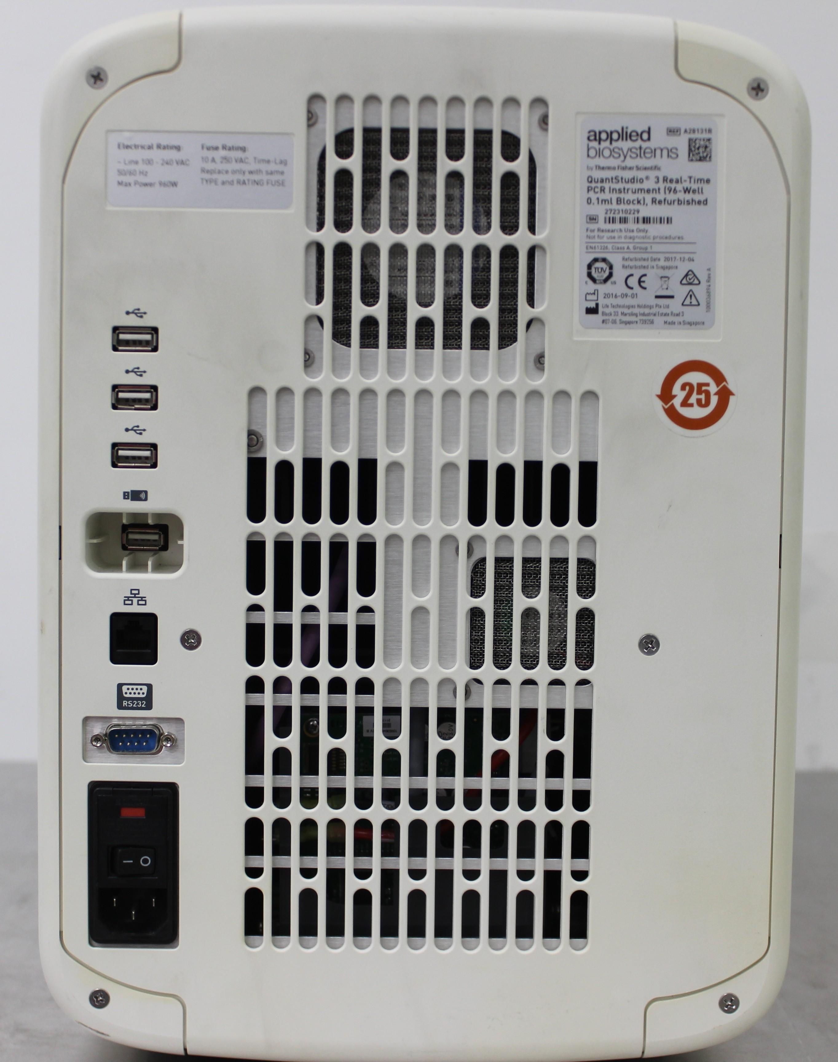 Applied Biosystems QuantStudio 3 Real-Time PCR System 96-Well DNA Analysis