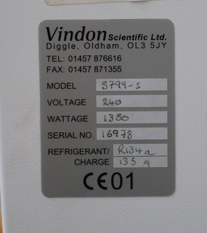 Vindon Scientific 5799-S Freezer - Good Condition, Reliable Cold Storage
